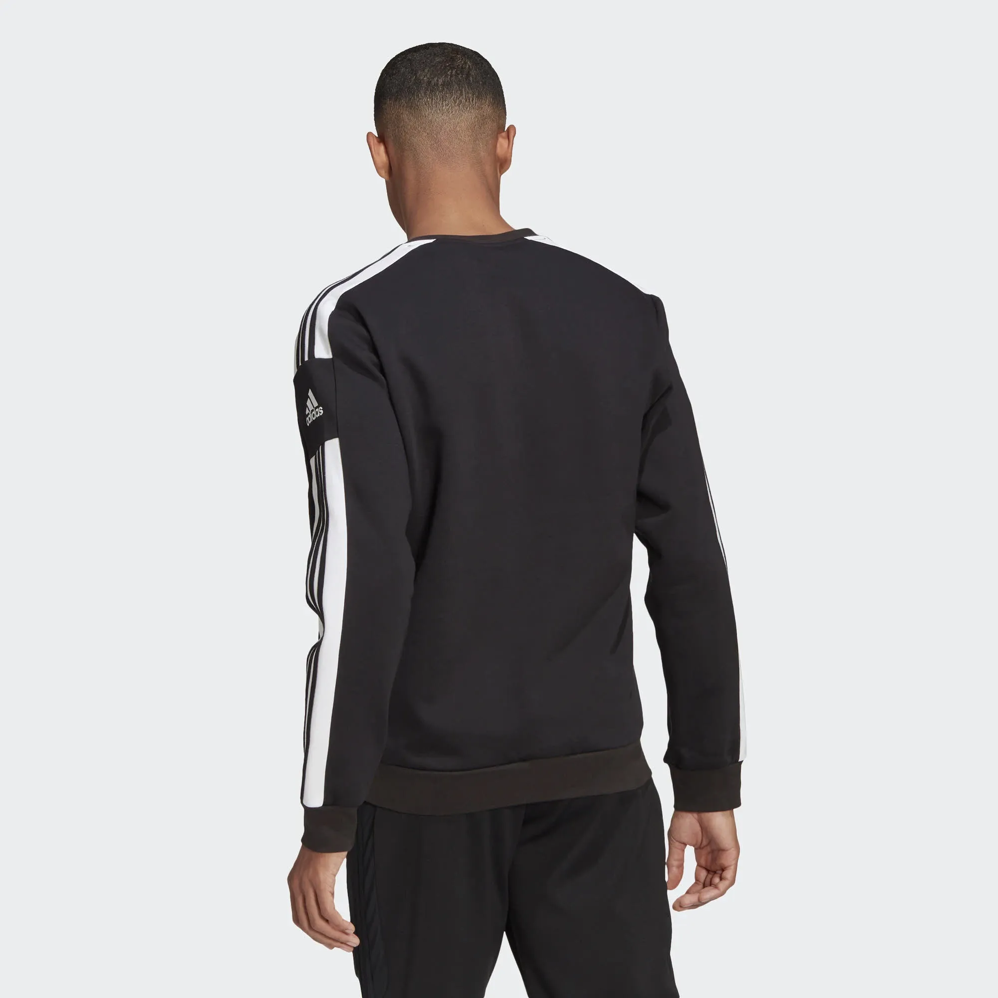 adidas HE SQ21 SW TOP Herren Sweatshirt Sport Freizeit 3-Streifen schwarz