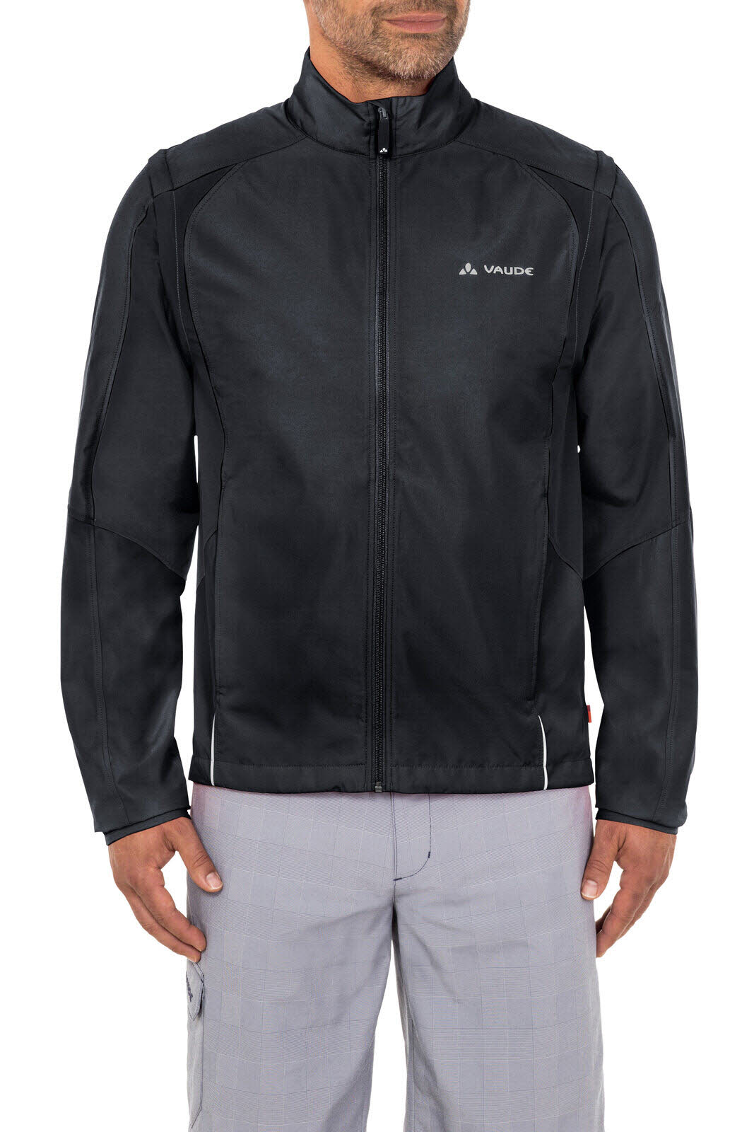 Vaude Men's Dundee Classic ZO Jacket Windjacke Radjacke Herren schwarz