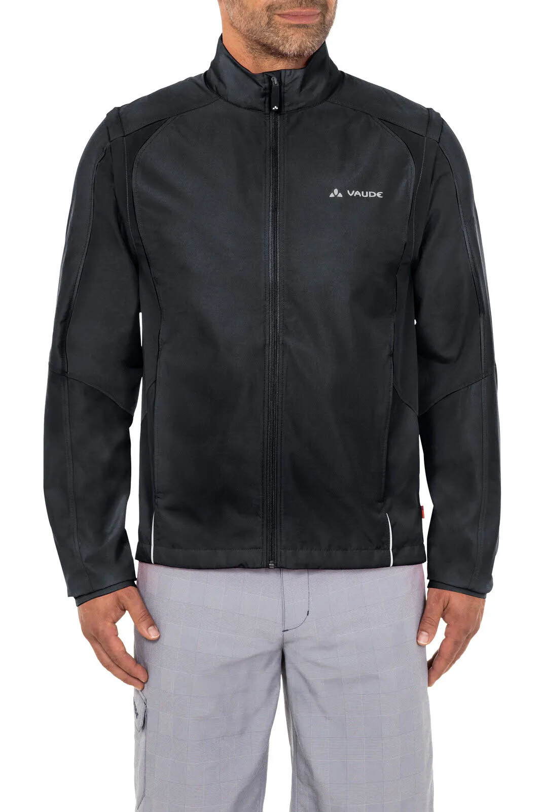 Vaude Men's Dundee Classic ZO Jacket Windjacke Radjacke Herren schwarz