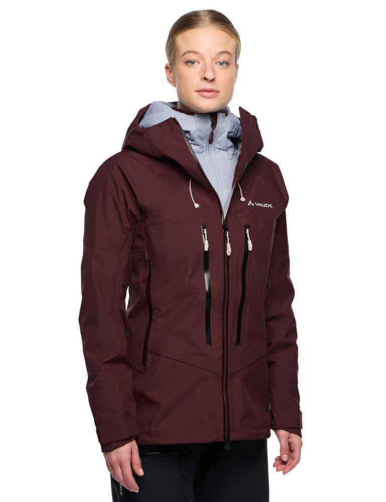 VAUDE Monviso 3L Jacket Damen Skijacke rot