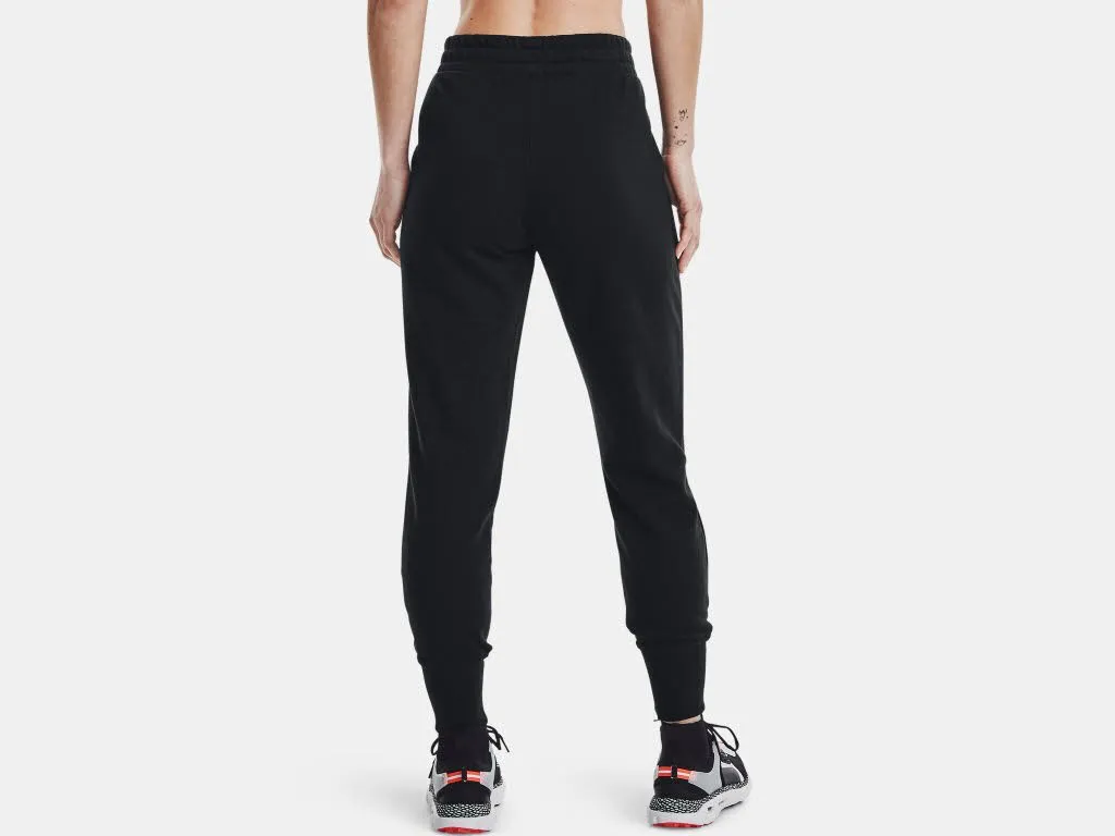 Under Armour Rival Fleece Joggers Damen Jogginghose Trainingshose schwarz NEU