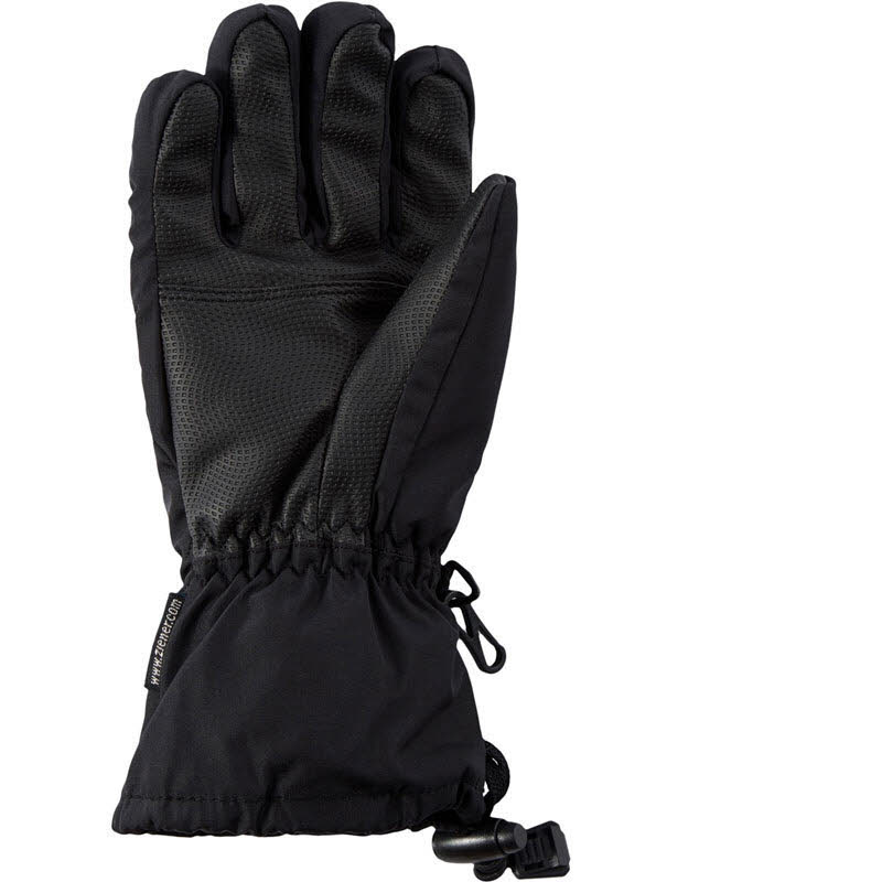 Ziener LETT-Z AS® glove junior Kinder Skihandschuhe Snowboardhandschuhe schwarz/grau