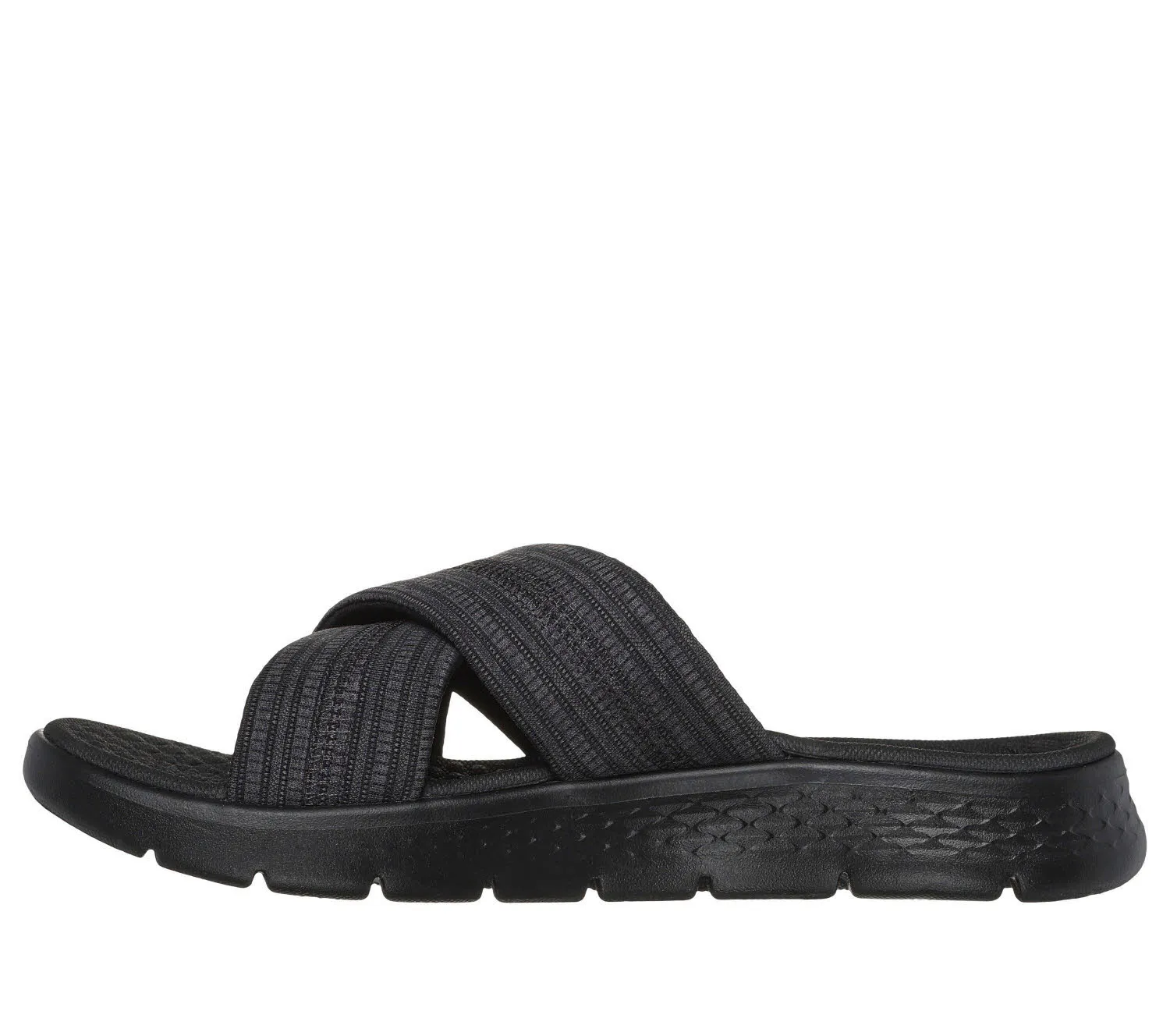 Skechers GO WALK FLEX SANDAL - IMPRESSED Damen Sandalen schwarz