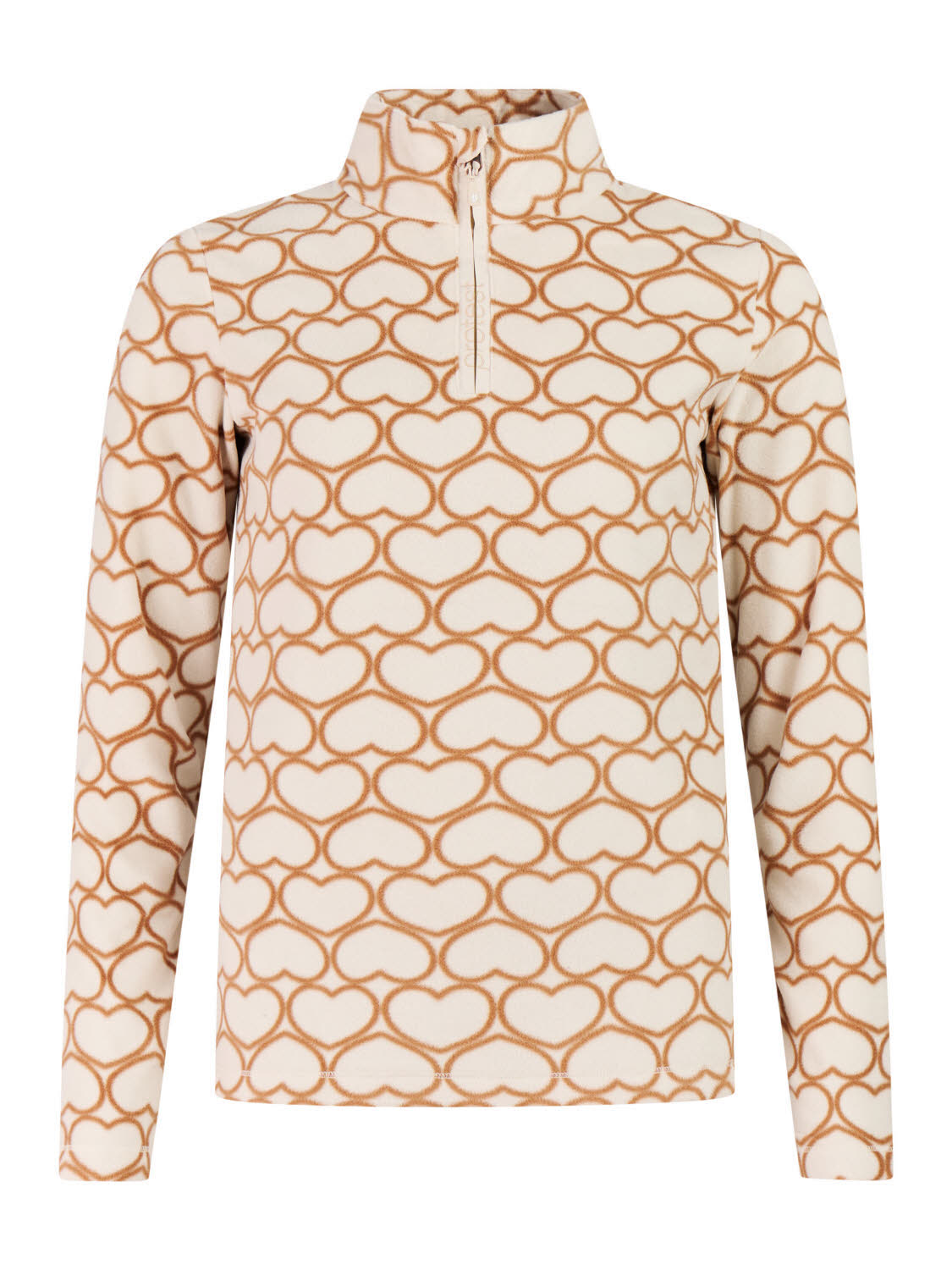 Protest PRTRefuzzy 1/4 Zip Active Top Damen Midlayer Skirolli beige