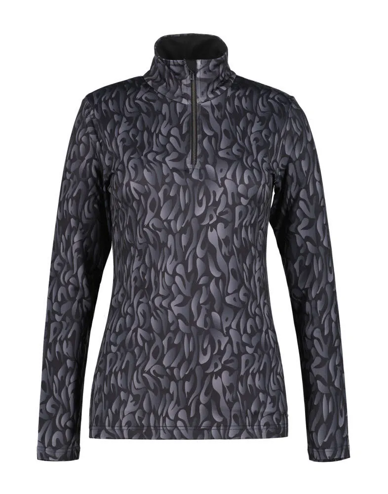 LUHTA SHIRT AHMO Damen Skirolli Midlayer anthrazit
