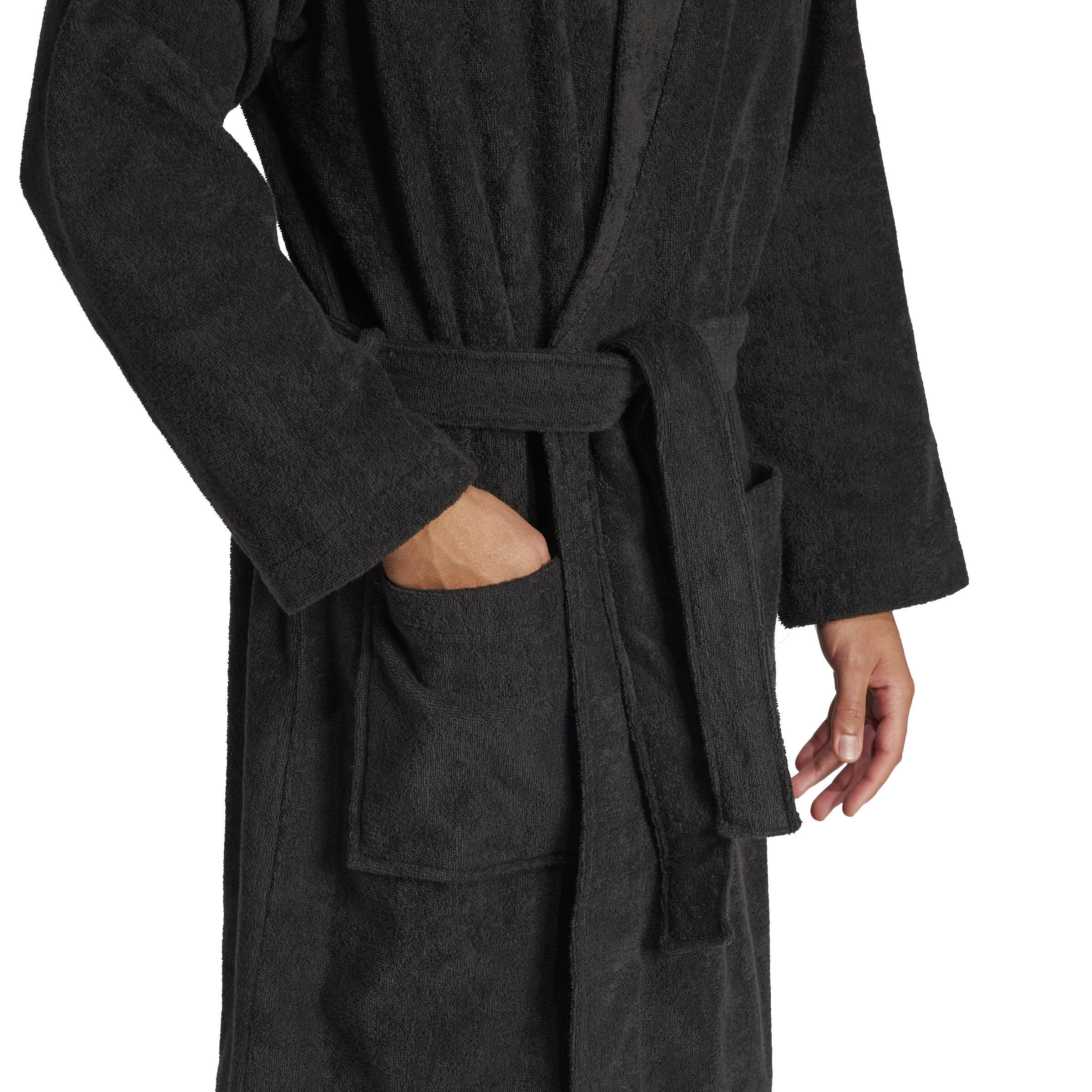 adidas Bademantel Herren Unisex schwarz