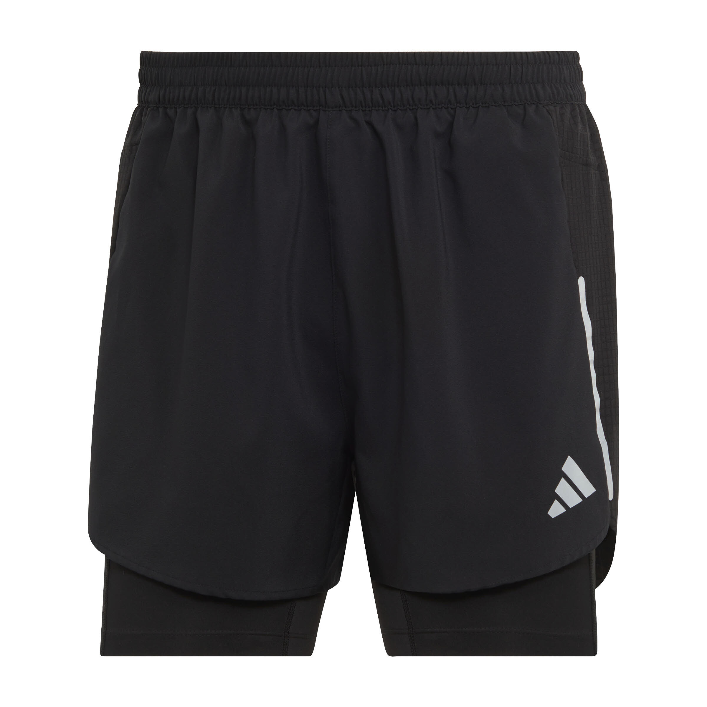 adidas Designed 4 Running 2-in-1 Shorts Herren kurze Hose Laufhose schwarz