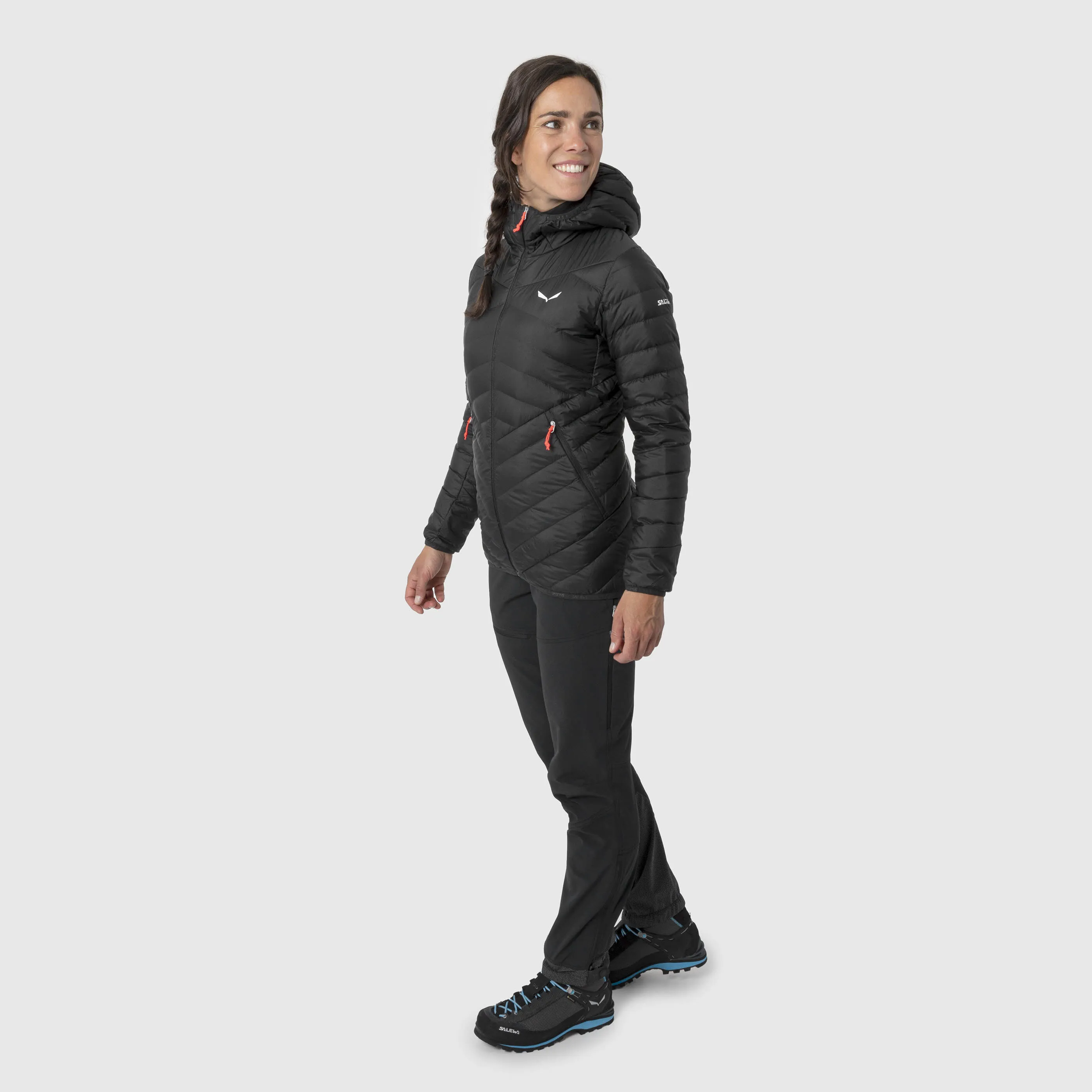 Salewa BRENTA RDS DOWN JKT W Daunenjacke Kapuzenjacke Damen schwarz