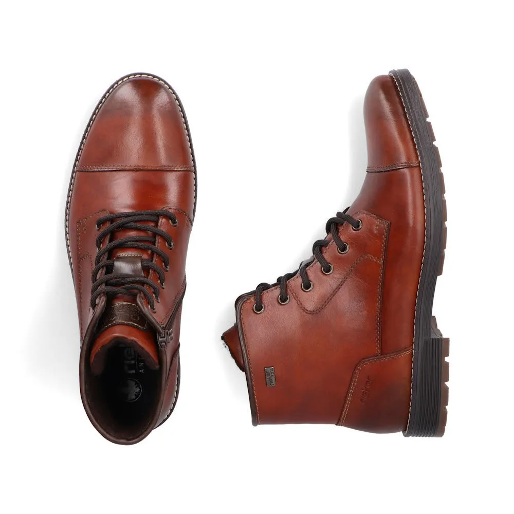 Rjeker Schnürstiefel Herren Stiefel Freizeitstiefel braun