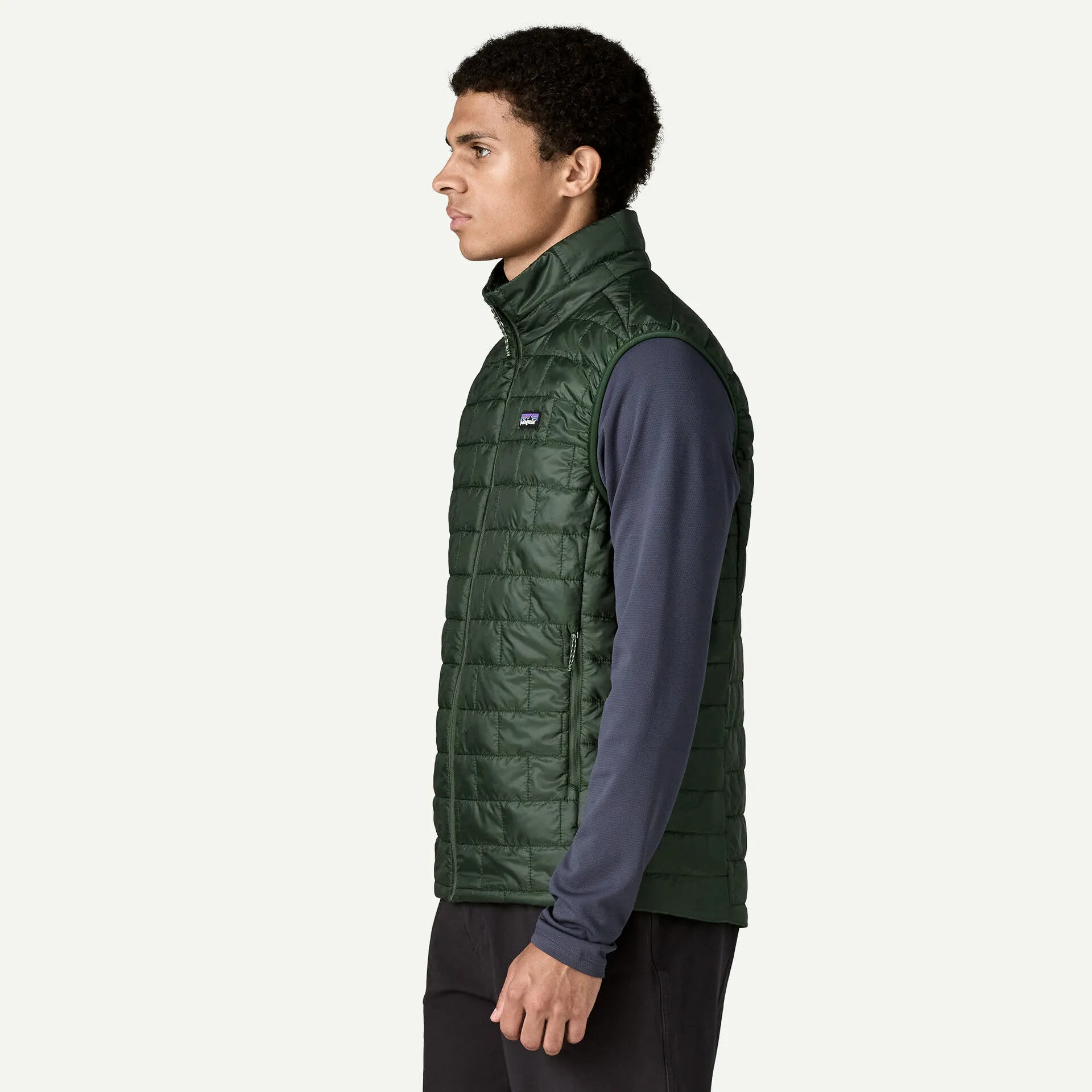 Patagonia Nano Puff Vest Herren Daunenweste ärmellos treeline green