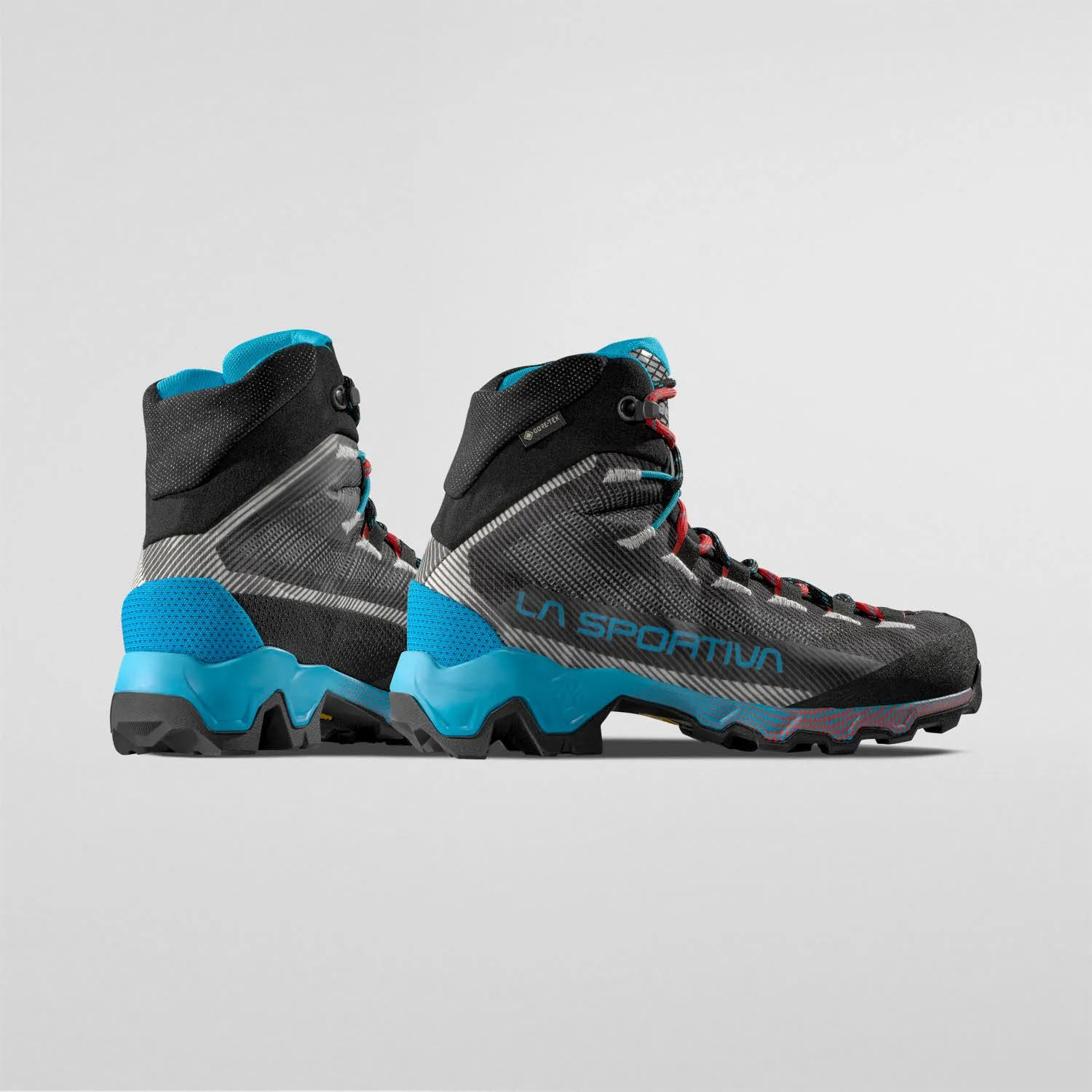 La Sportiva Aequilibrium Hike GTX Damen Wanderschuhe Carbon/Malibu Blue