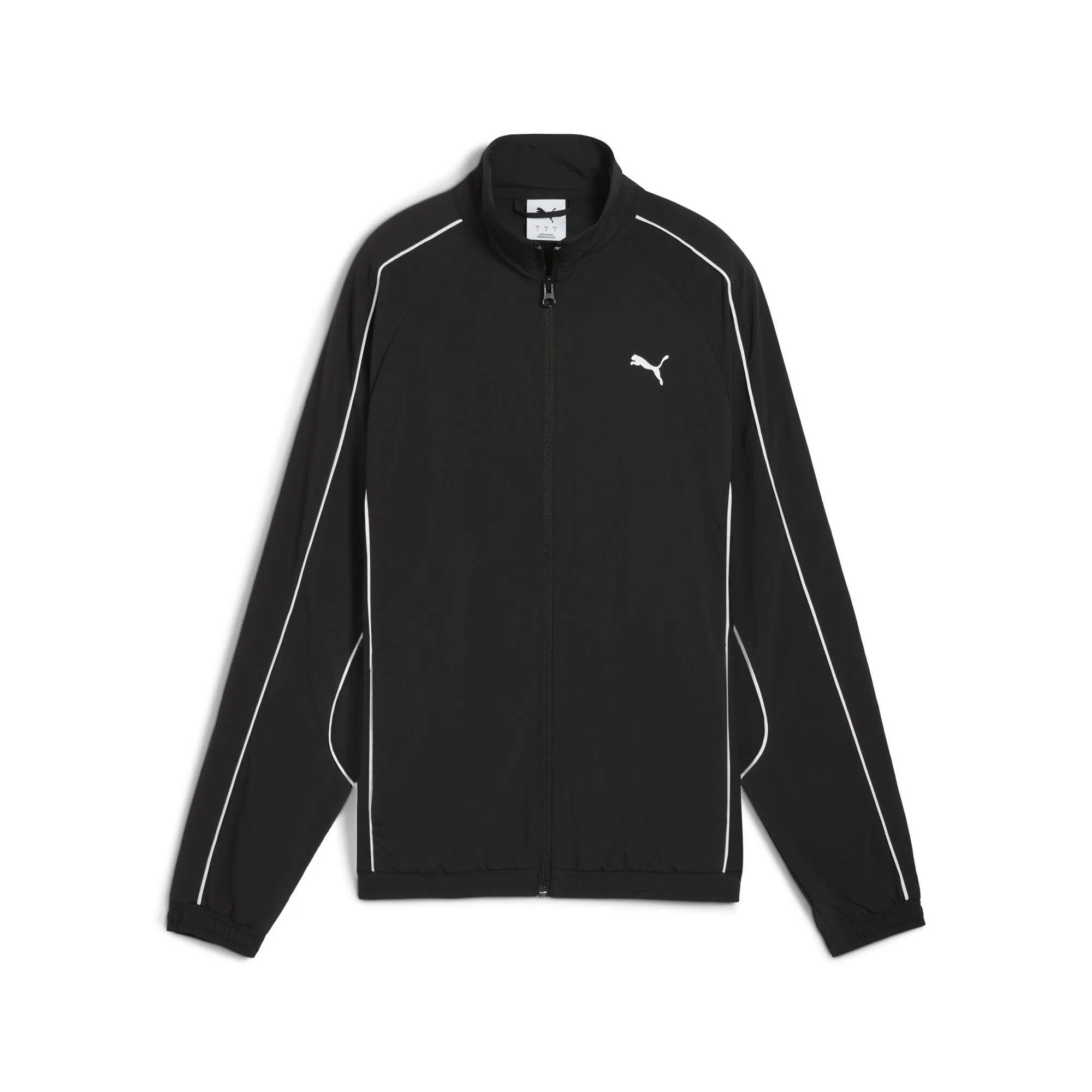 Puma SPORT Comfort Woven Full-Zip Jacket Damen Trainingsweste schwarz