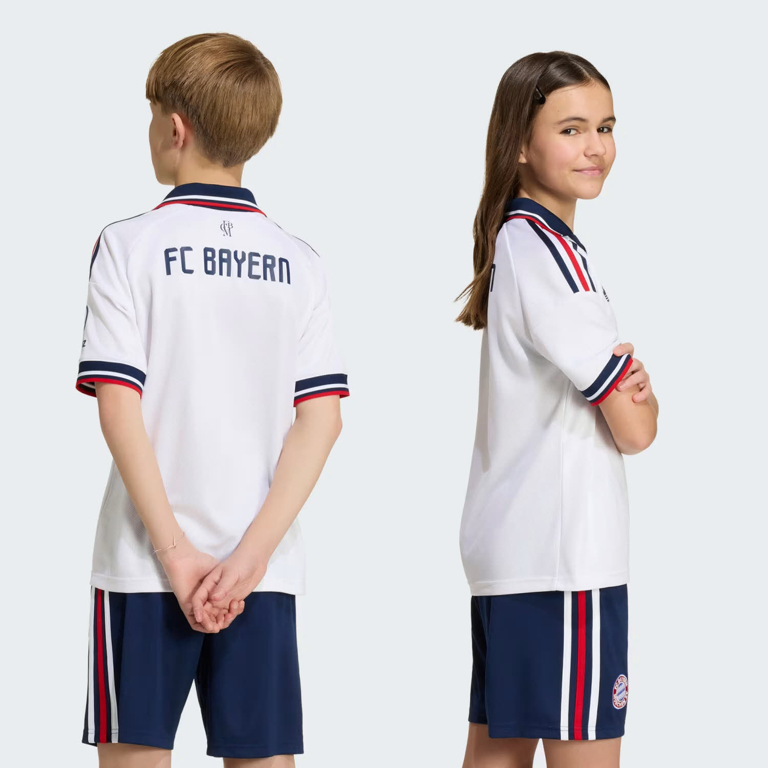 adidas FC Bayern München 26/27 Auswärtstrikot Kinder Trikot weiß