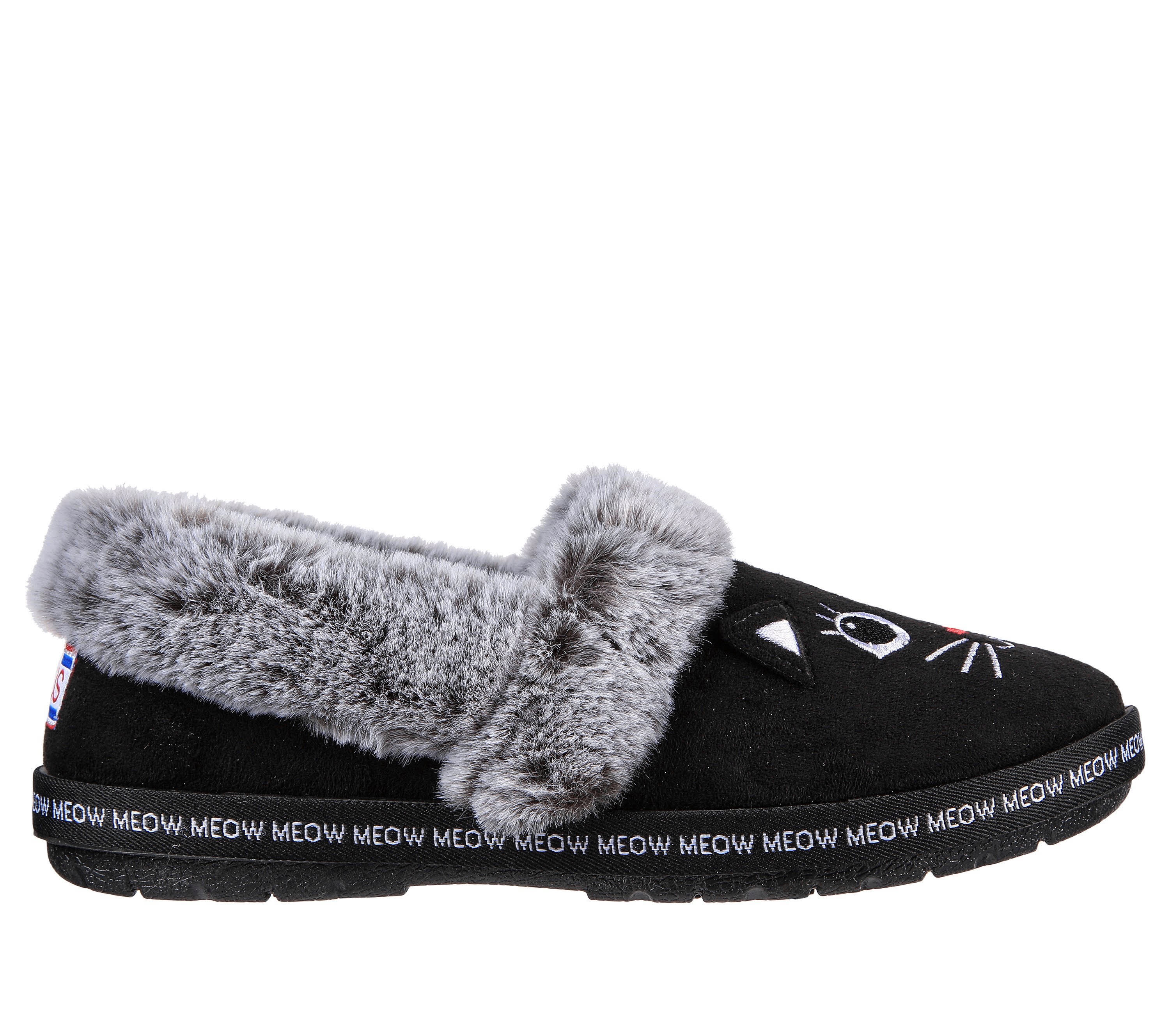 SKECHERS Damen Hausschuhe geschlossen schwarz