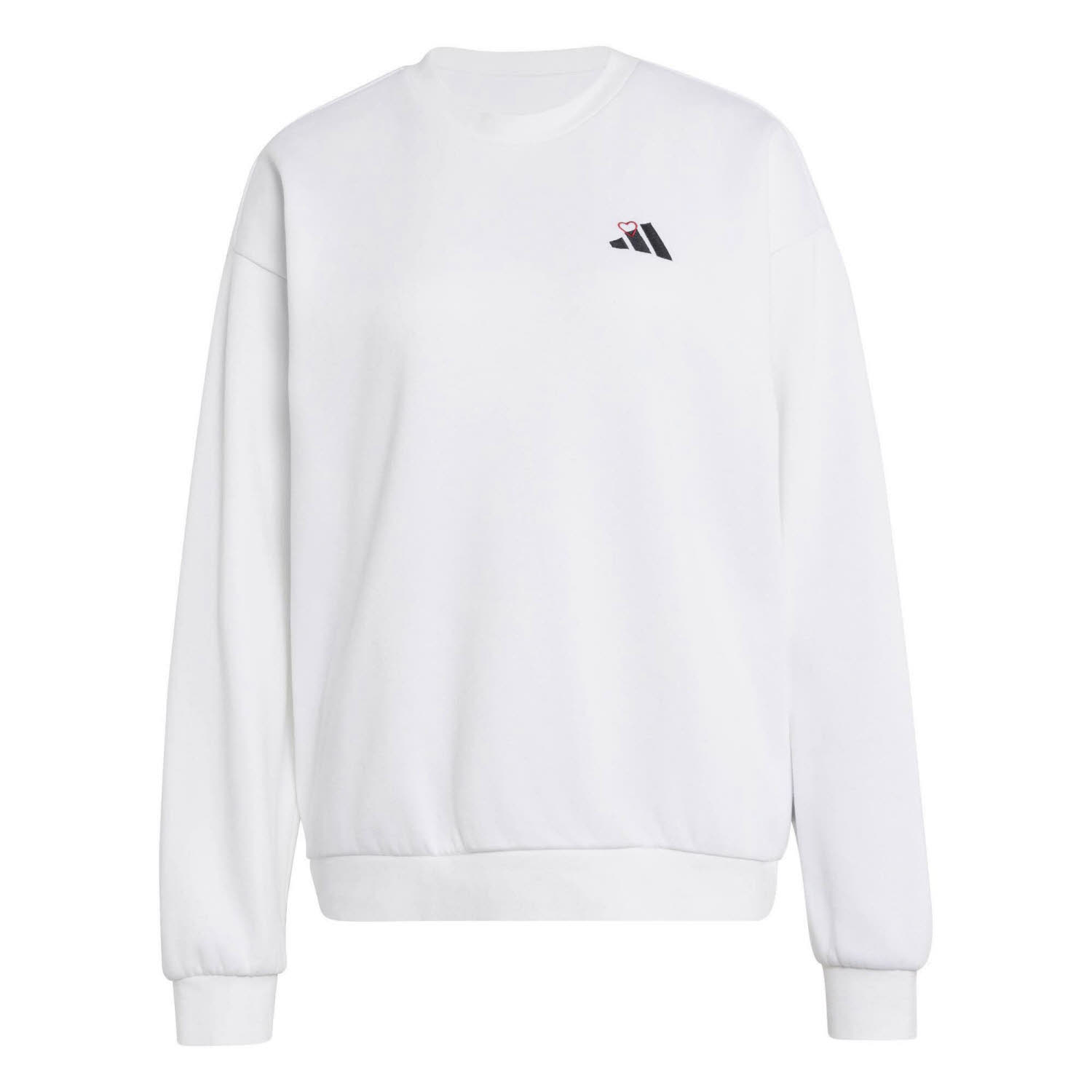 adidas Embroidery Pack Graphic Loose Damen Sweatshirt Pullover weiß