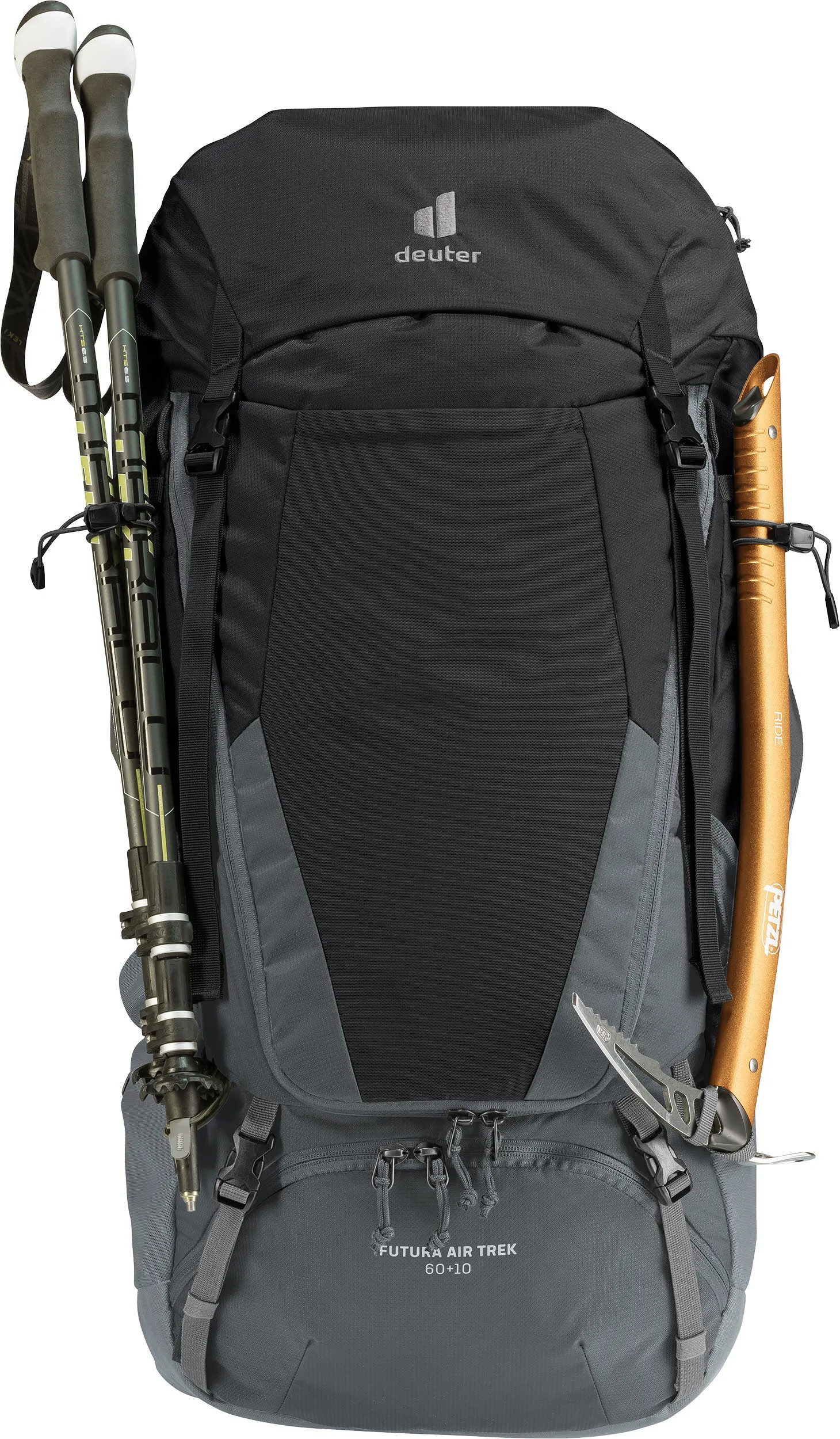 Deuter Futura Air Trek 60+10 unisex Wanderrucksack Trekkingrucksack black/graphite NEU