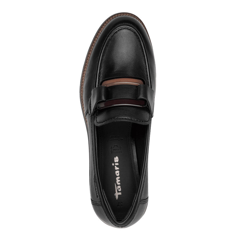 Tamaris Damen Slipper Halbschuhe schwarz