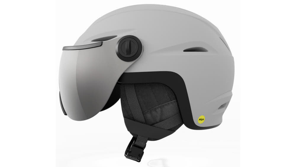 Giro Vue Mips Unisex Skihelm Visierhelm Snowboardhelm matte light grey/silver flash