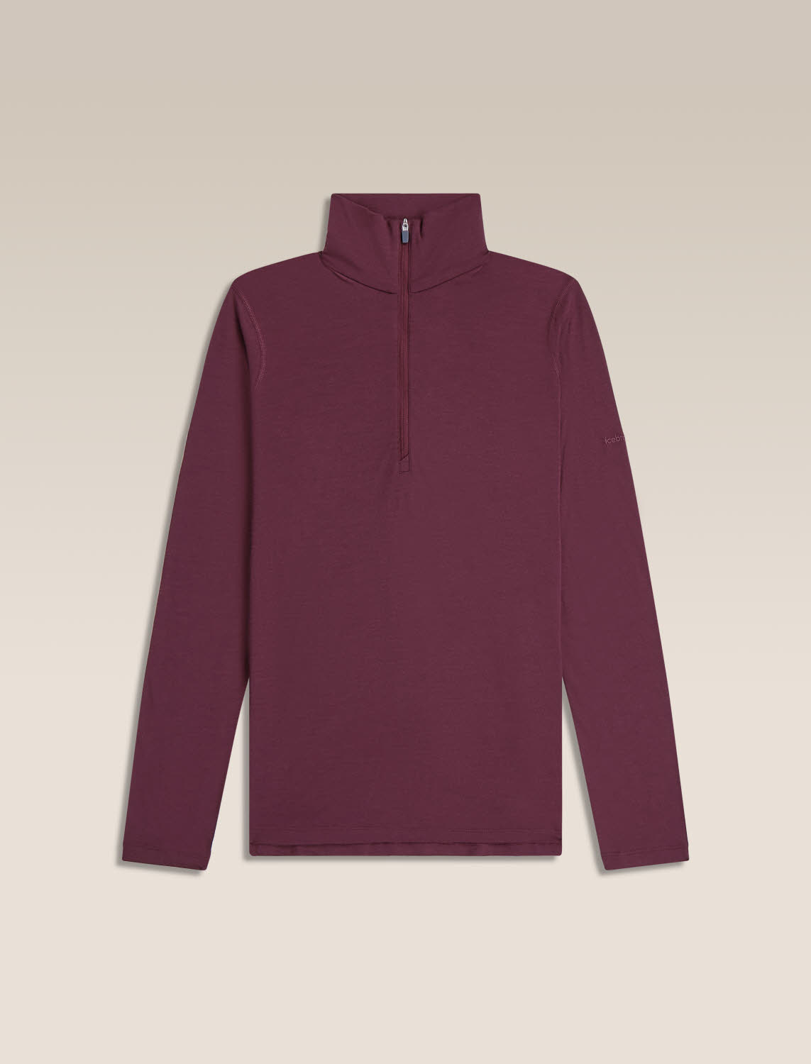 ICEBREAKER DA 200 Oasis LS Half Zip Damen Skirolli rot