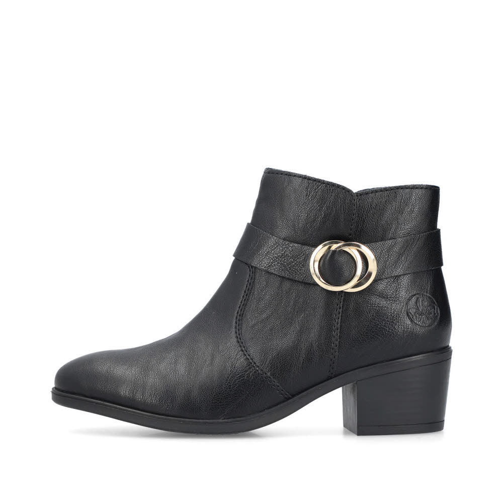 Rieker HWK Damen Stiefel Modestiefel Stiefeletten schwarz