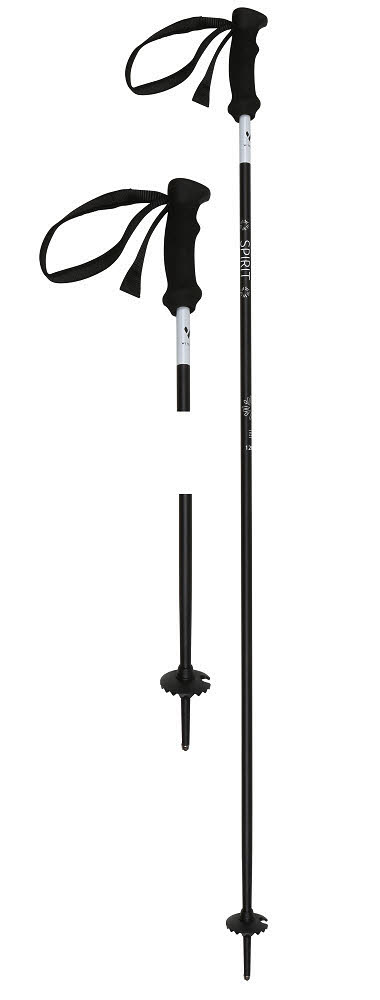 Witeblaze Spirit Damen Skistöcke Ski Alpin-Stöcke Wintersport schwarz Größe: 110
