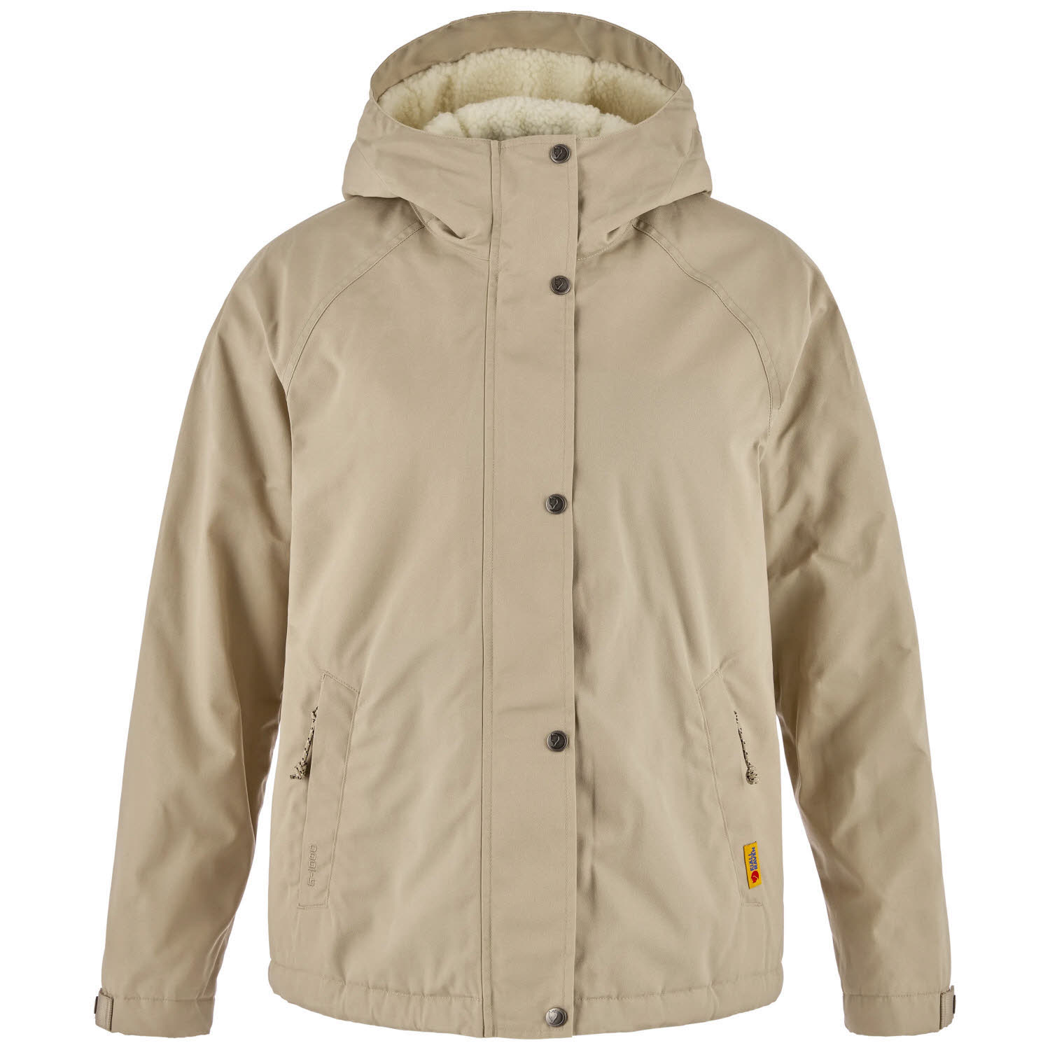 FJLÄLLRÄVEN Vardag G-1000 Pile Jacket W Damen Freizeitjacke beige