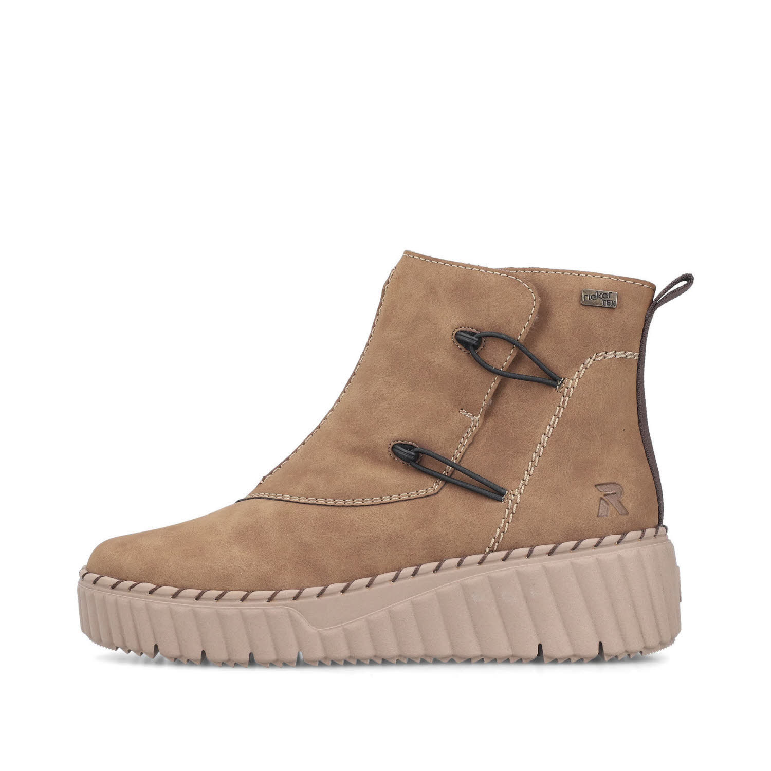 Rieker HWK Damen Stiefel Damen Modestiefel Winterstiefelette wood