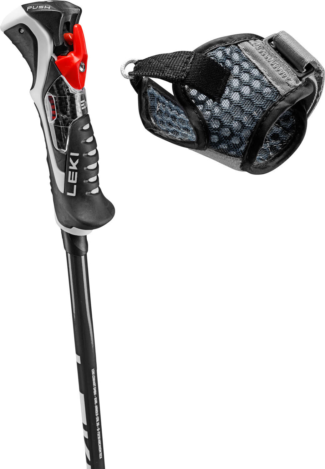 Leki Airfoil 14 TR Unisex Skistöcke Ski Poles weiß/grau