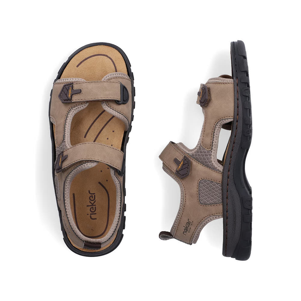 Rieker FSK Herren Sandalen Trekkingsandalen beige