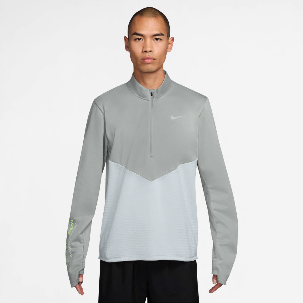 Nike NK TF WINTERIZED PACER HZ Herren Midlayer Funktionsshirt grau