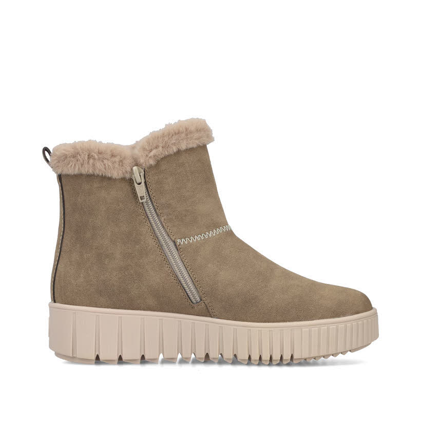 Rieker Damen Stiefelette Kurzstiefel steppe/fango