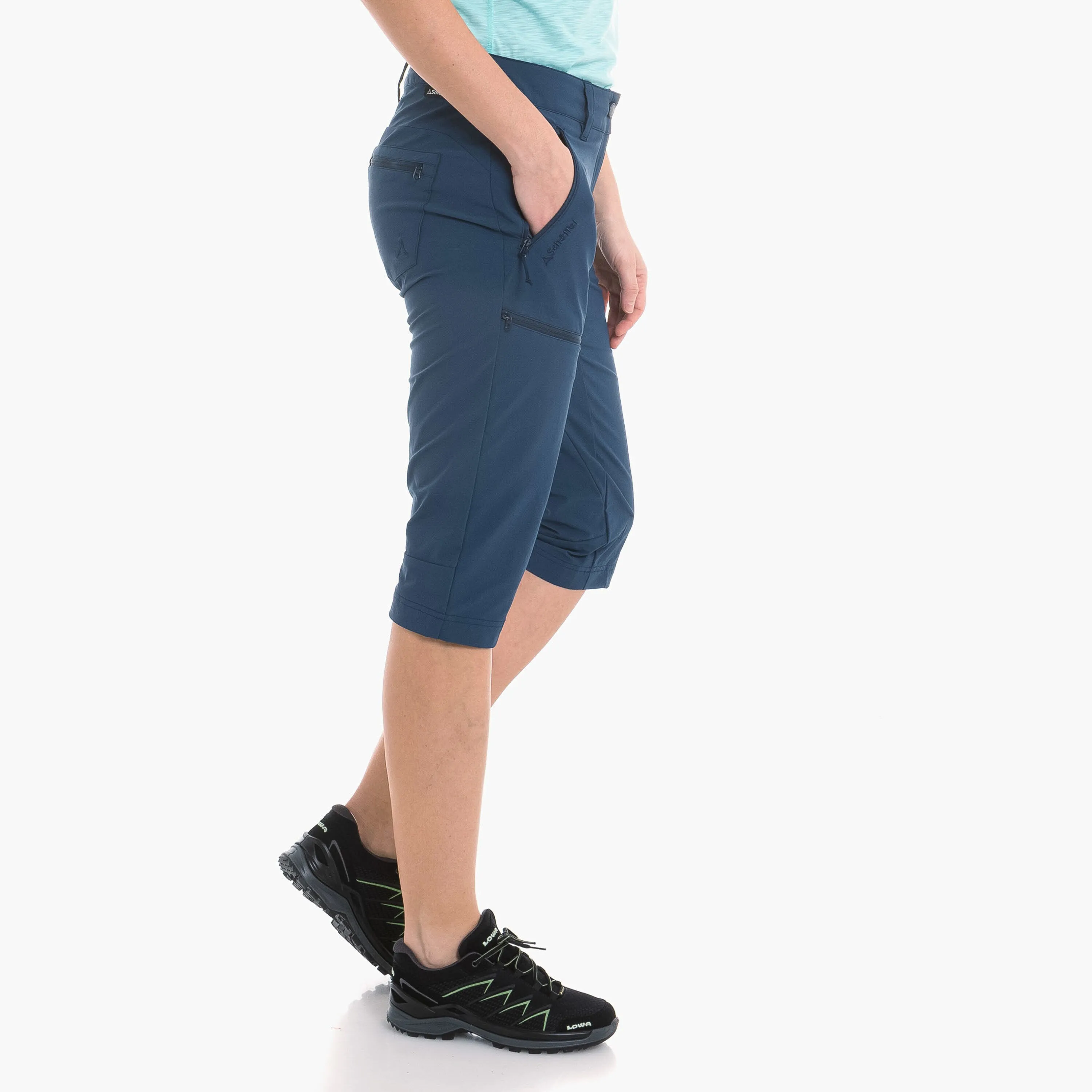 Schöffel Caracas2 Damen ¾ Hose Funktionshose Wanderhose blau