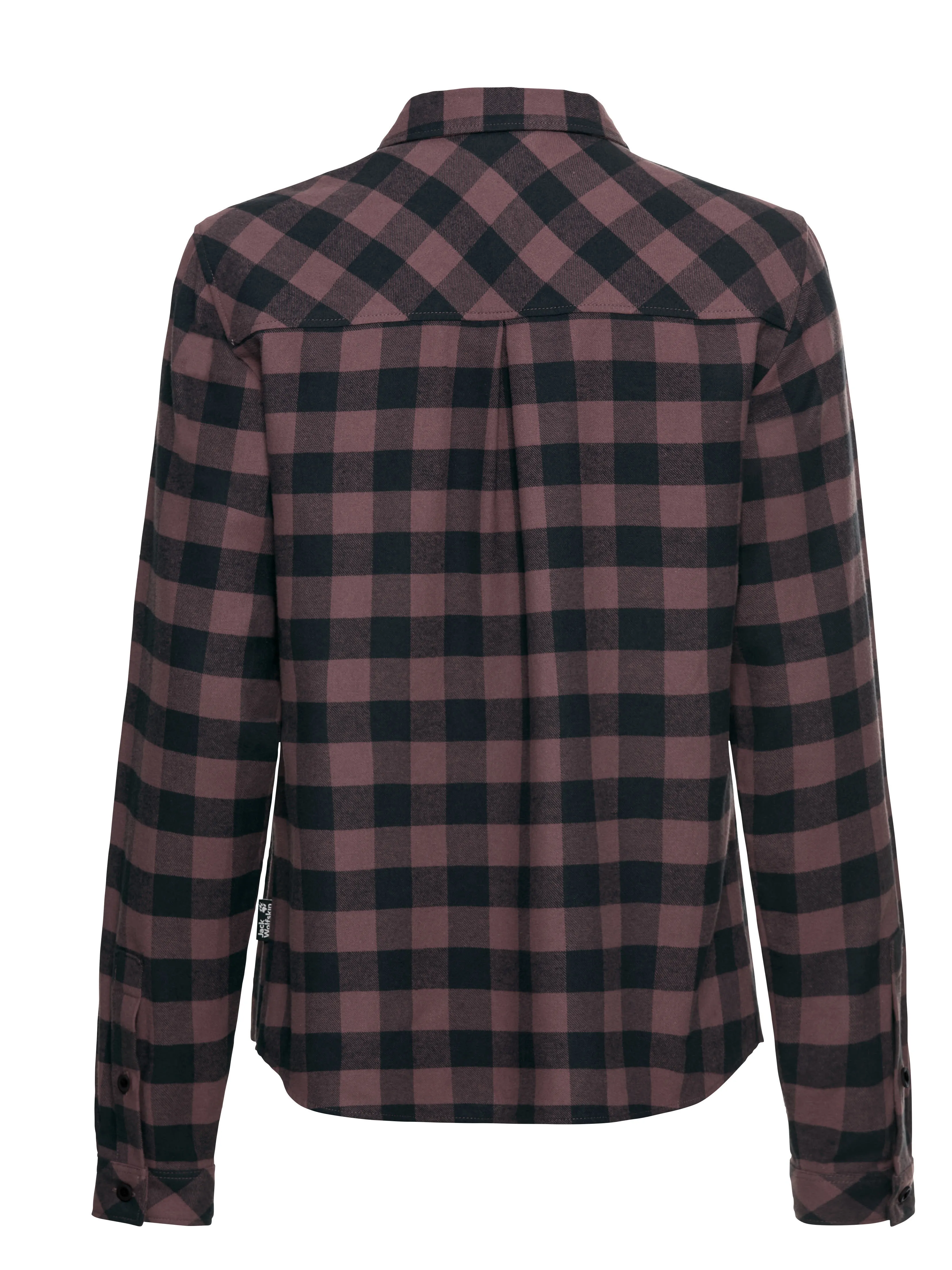 Jack Wolfskin LITE FLANNEL SHIRT Damen Wanderhemd Outdoorhemd lila