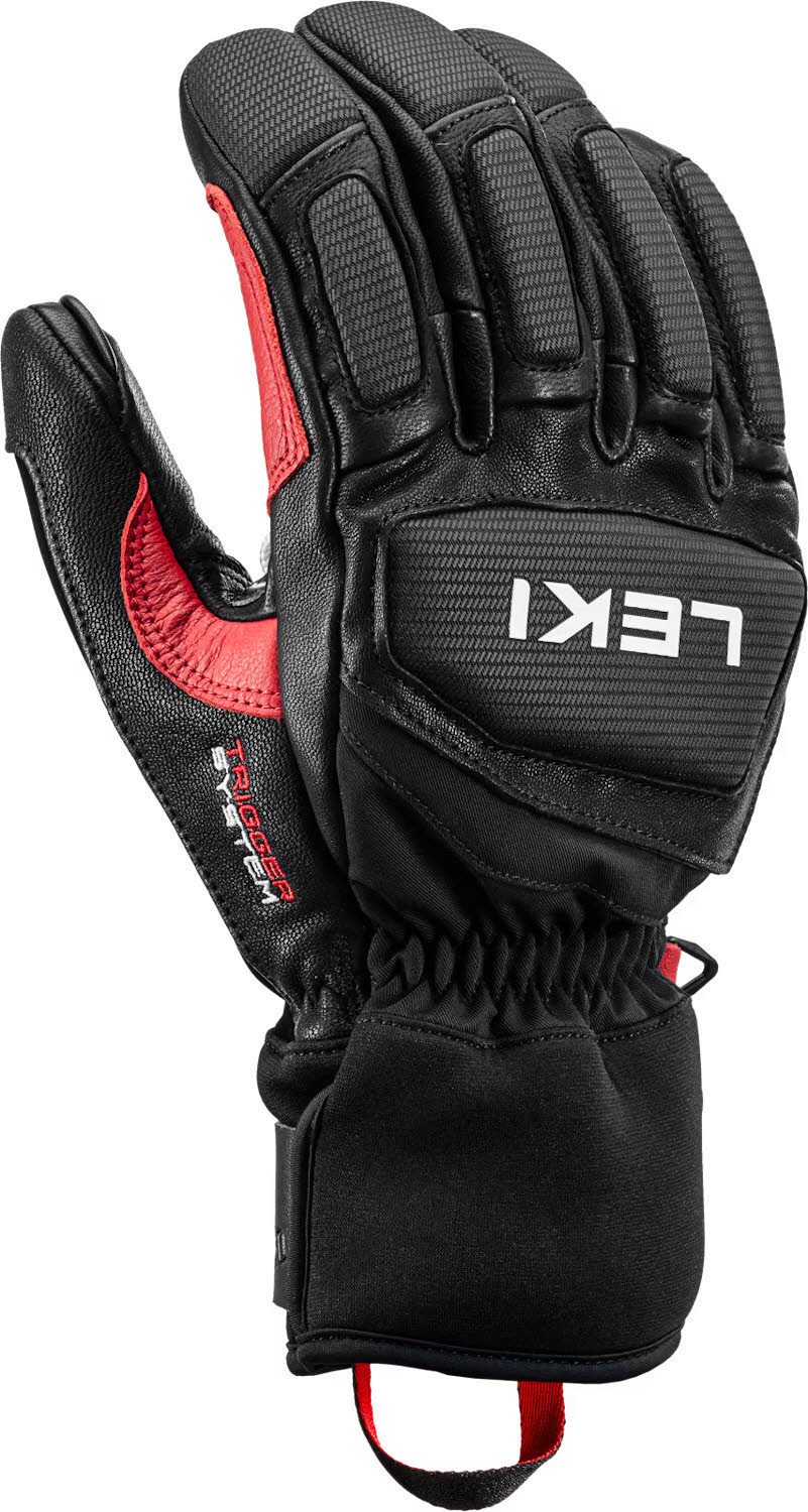 Leki Griffin Pro 3D Herren Skihandschuhe Fingerlinge schwarz/rot