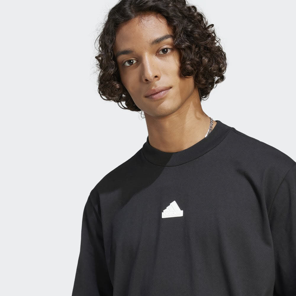 adidas FUTURE ICONS 3-STREIFEN Herren T-Shirt schwarz