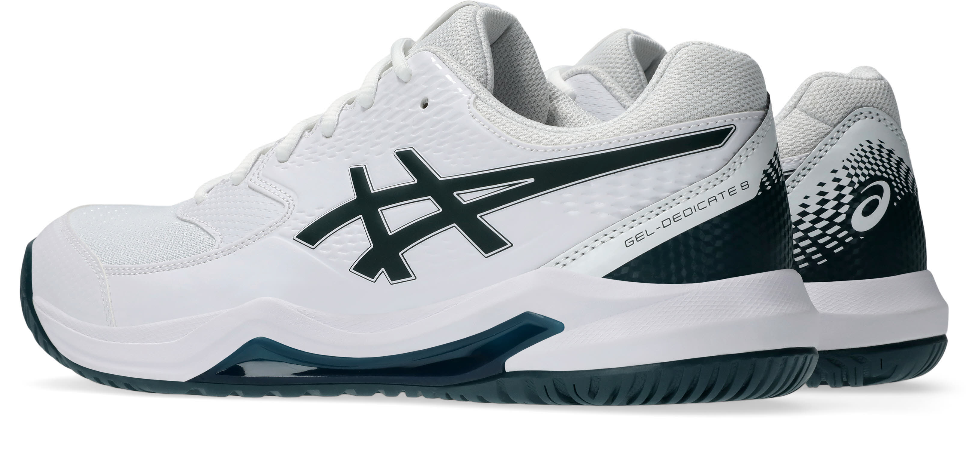 Asics GEL-DEDICATE 8 Tennisschuhe Herren weiß dunkelgrün