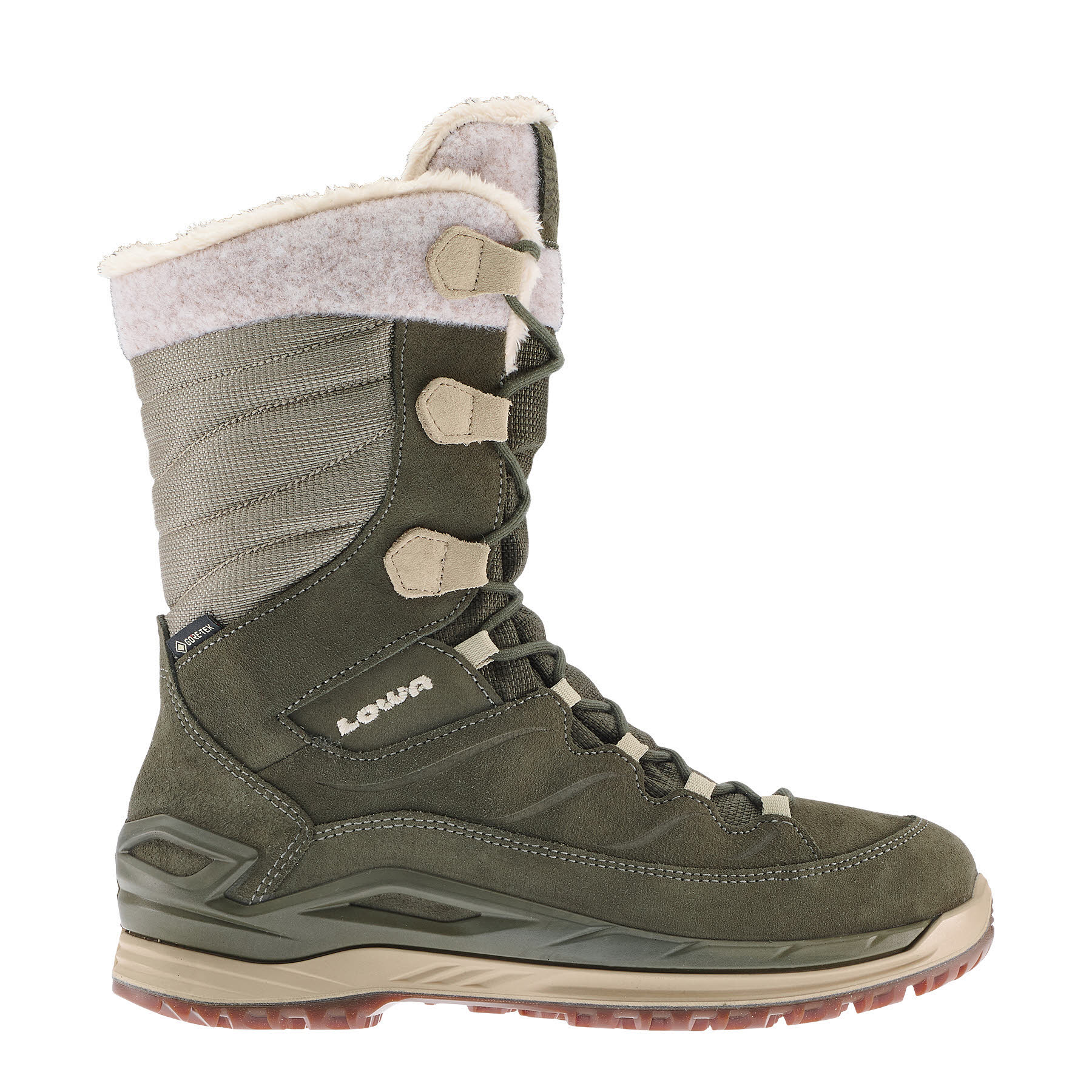 Lowa BARINA EVO GTX Damen Winterstiefel grün