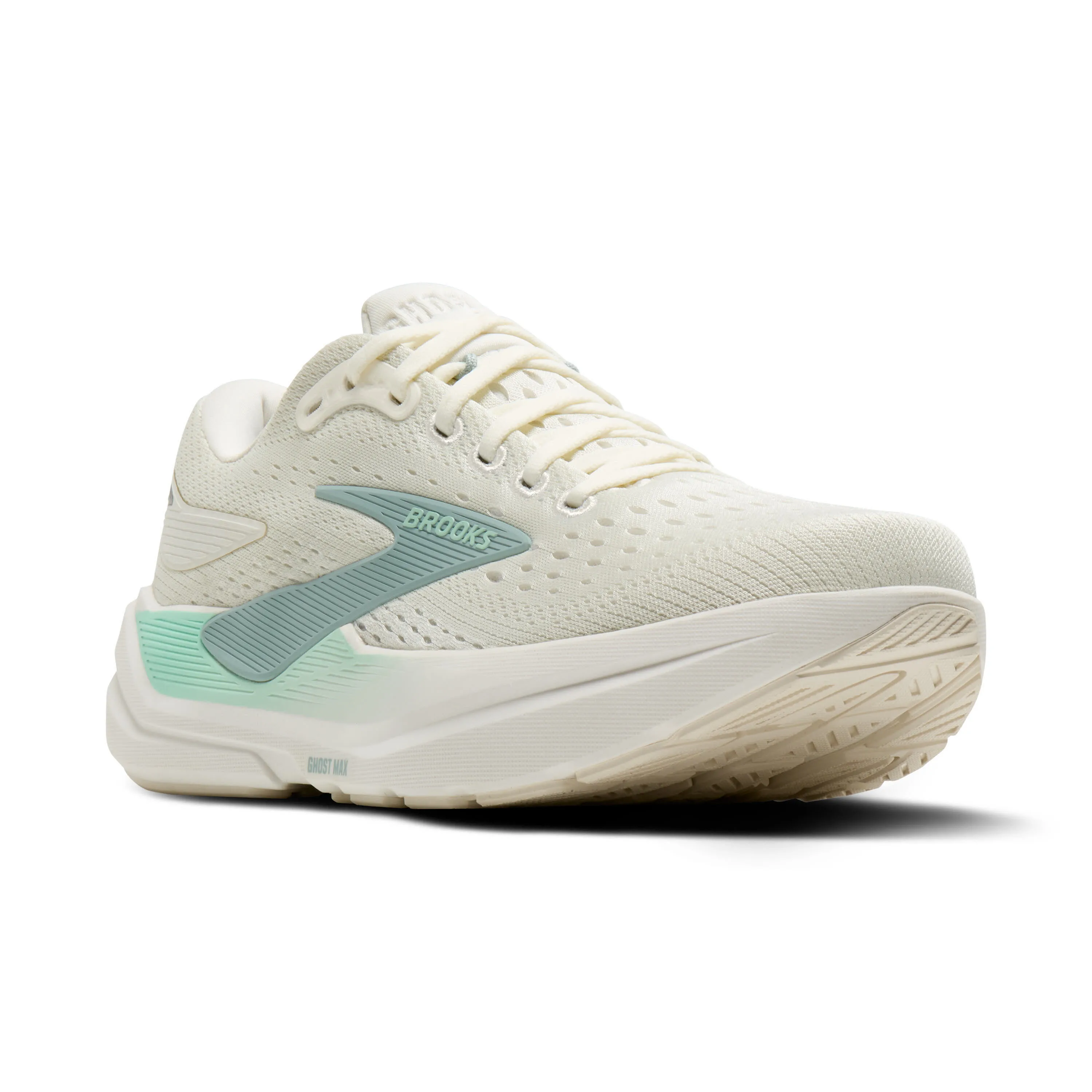 BROOKS Ghost Max 3 Damen Laufschuhe Joggingschuhe weiß/türkis
