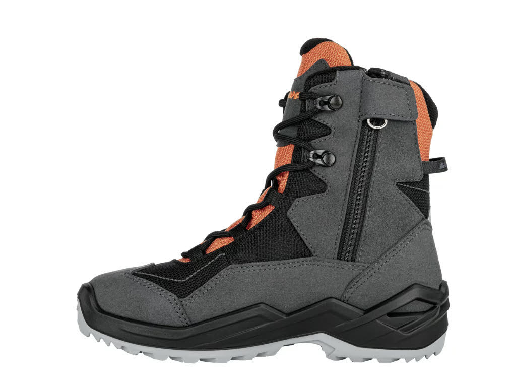 Lowa LINO GTX Winterstiefel High Kinder dunkelgrau orange
