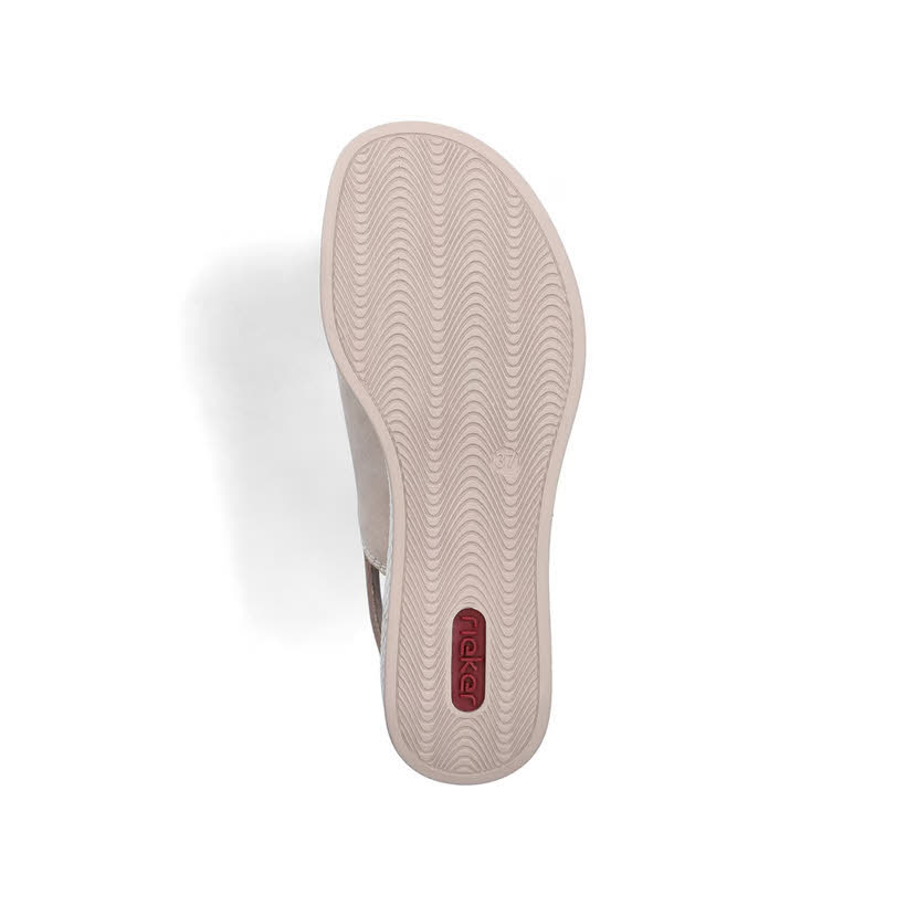 Rieker Damen Sandalen Sandaletten beige