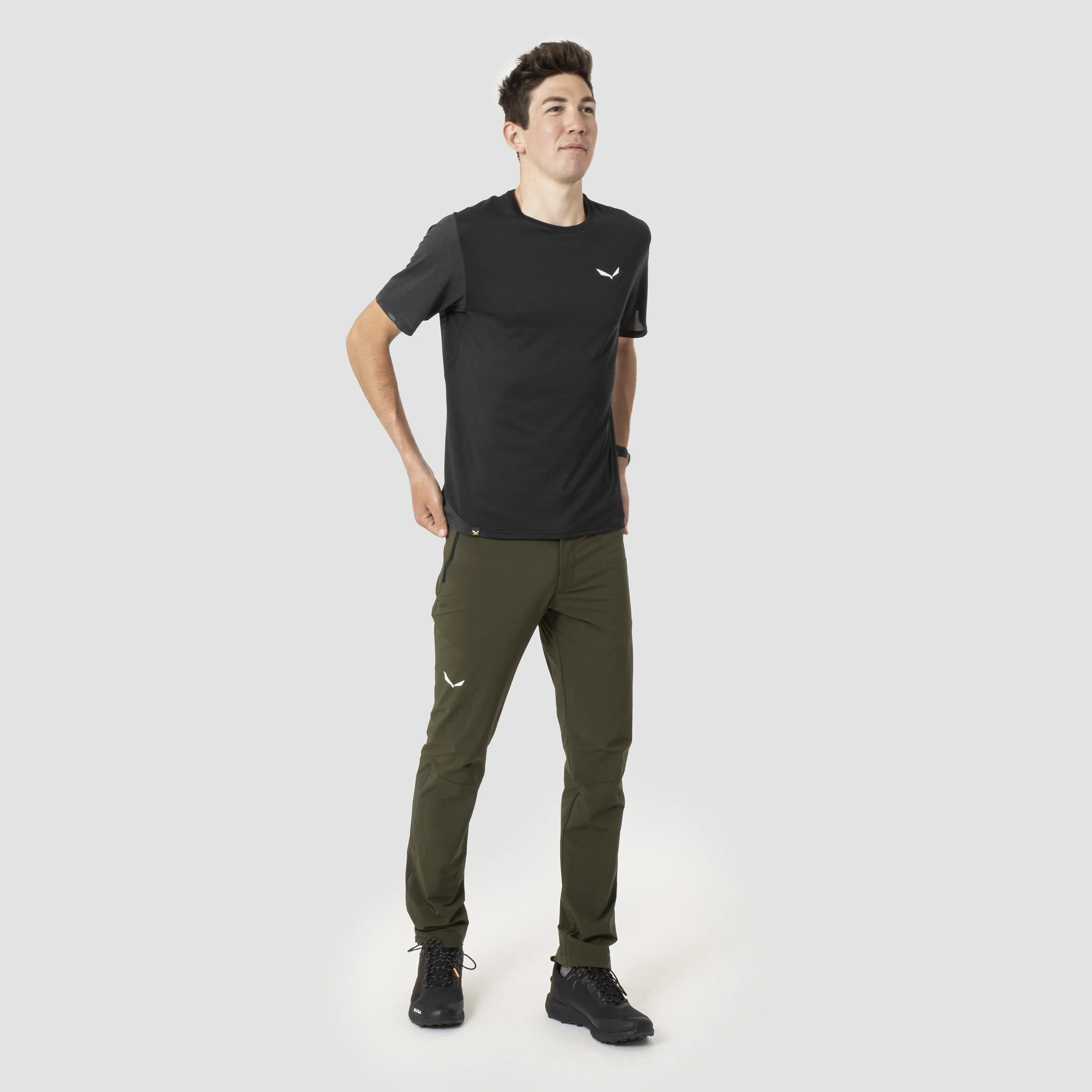 Salewa PEDROC 4 DST REG PANT M Softshellhose Wanderhose Herren dunkelgrün