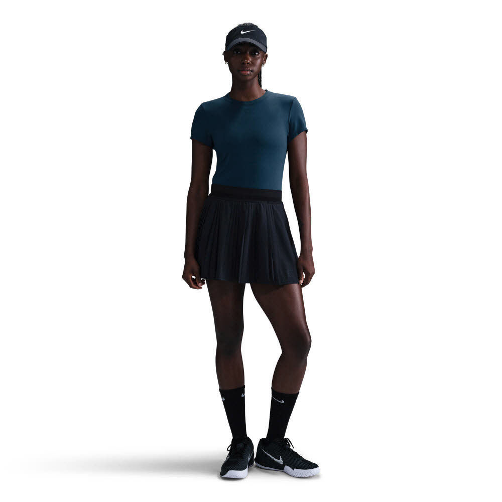 Nike Court Advantage Women"s Damen T-Shirt Tenissshirt Armory Navy/Armory Navy