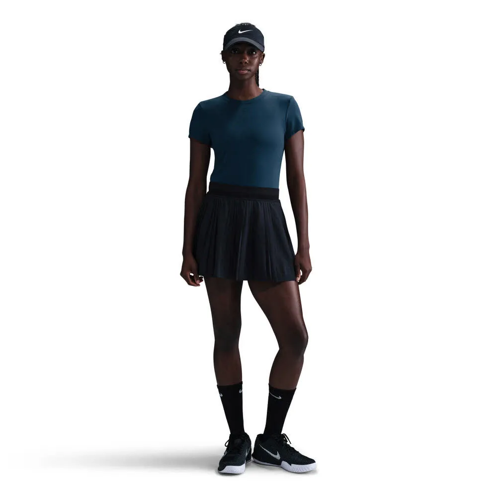 Nike Court Advantage Women"s Damen T-Shirt Tenissshirt Armory Navy/Armory Navy
