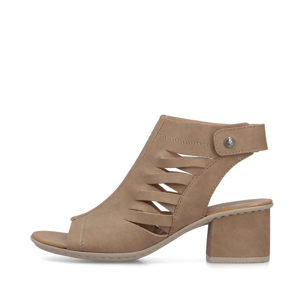 Rieker FSK Damen Sandalen Sandaletten beige