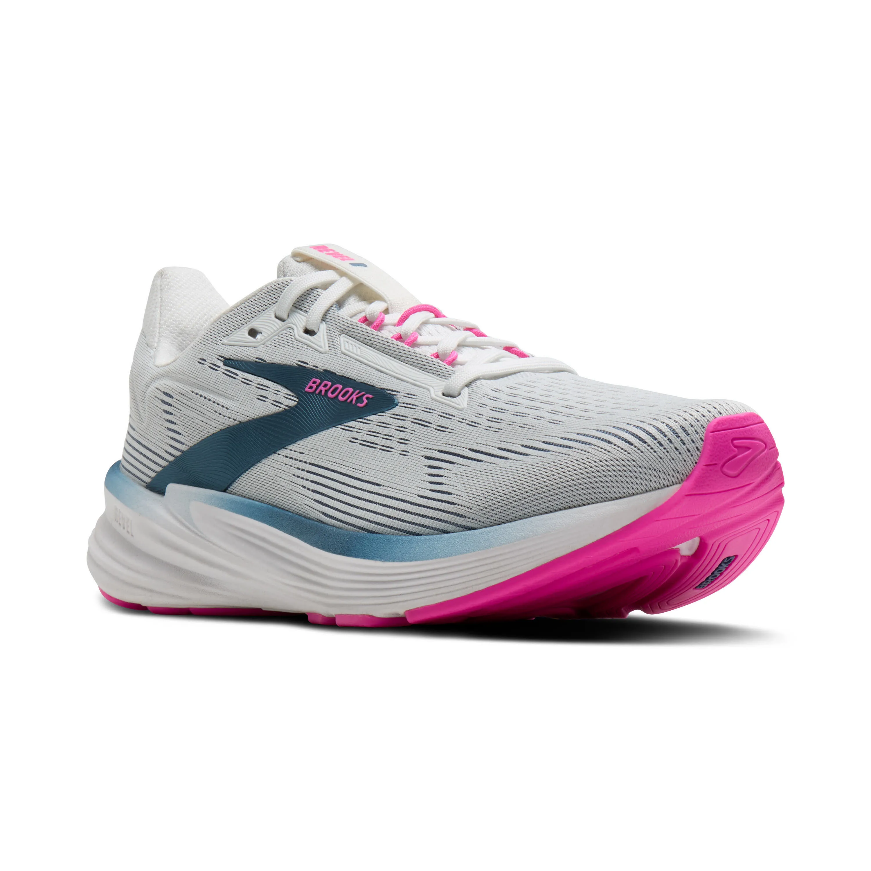 Brooks Revel 8 Damen Laufschuhe Joggingschuhe weiß/blau/pink