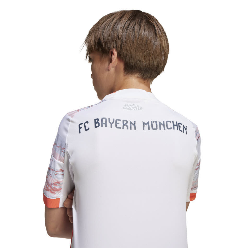 adidas FC Bayern München 25/26 Kinder Auswärtstrikot weiß