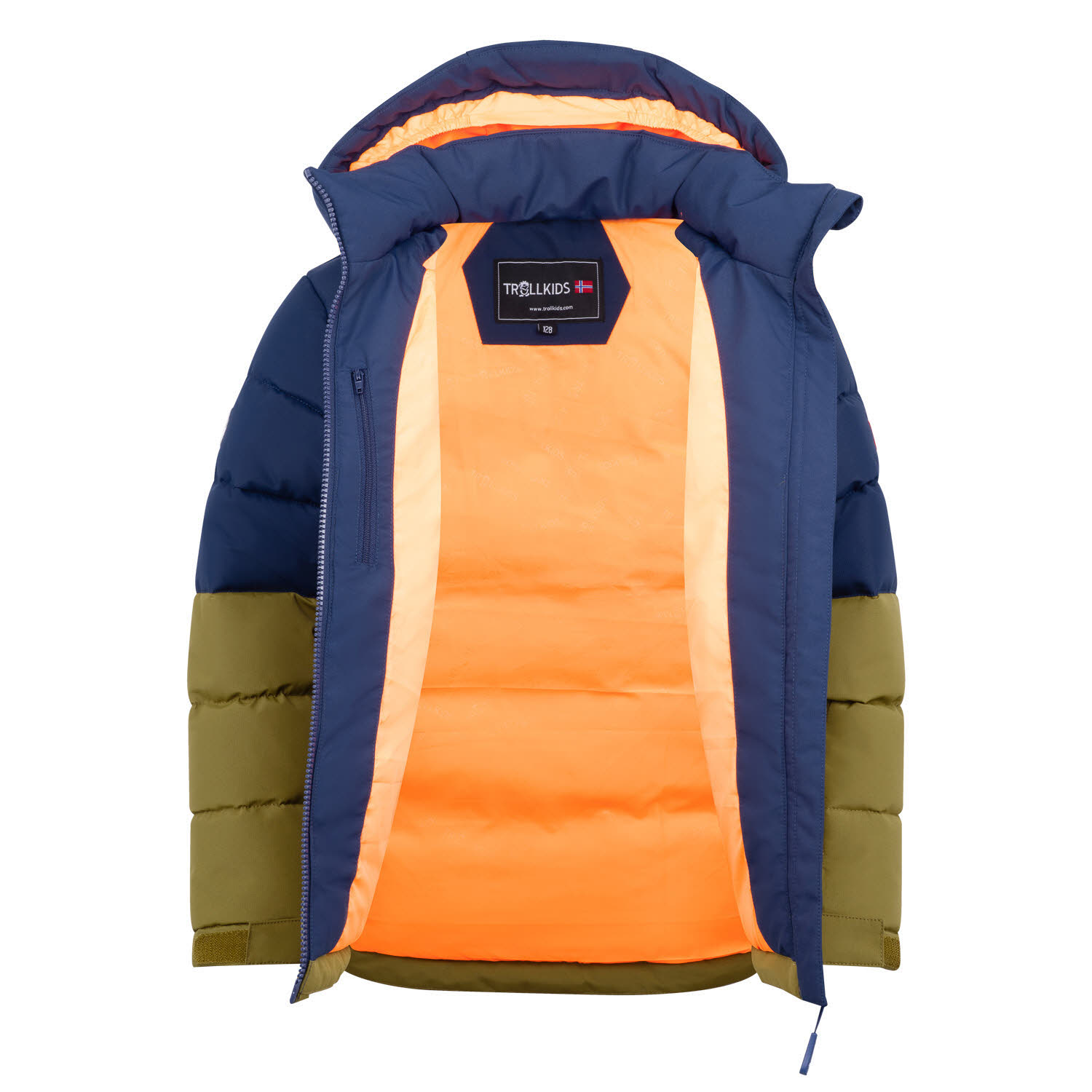 Trollkids Gryllefjord Kinder Daunenjacke Winterjacke blau