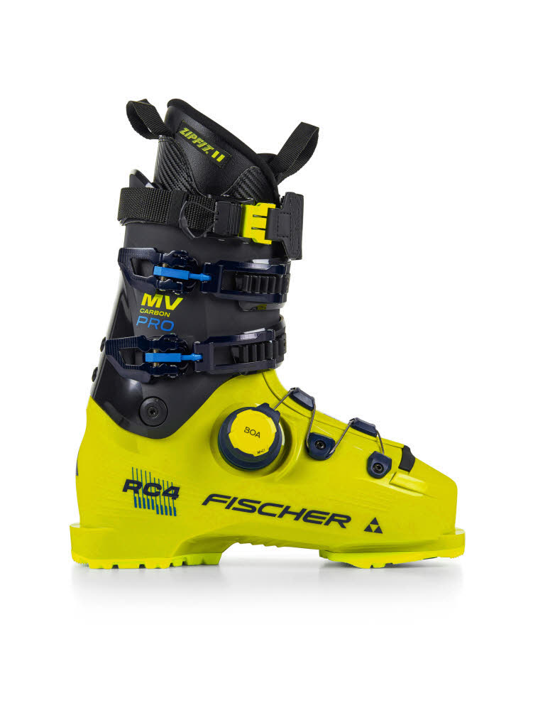 Fischer RC4 CARBON PRO MV BOA Unisex Skischuhe Alpin Ski Boots yellow/carbon