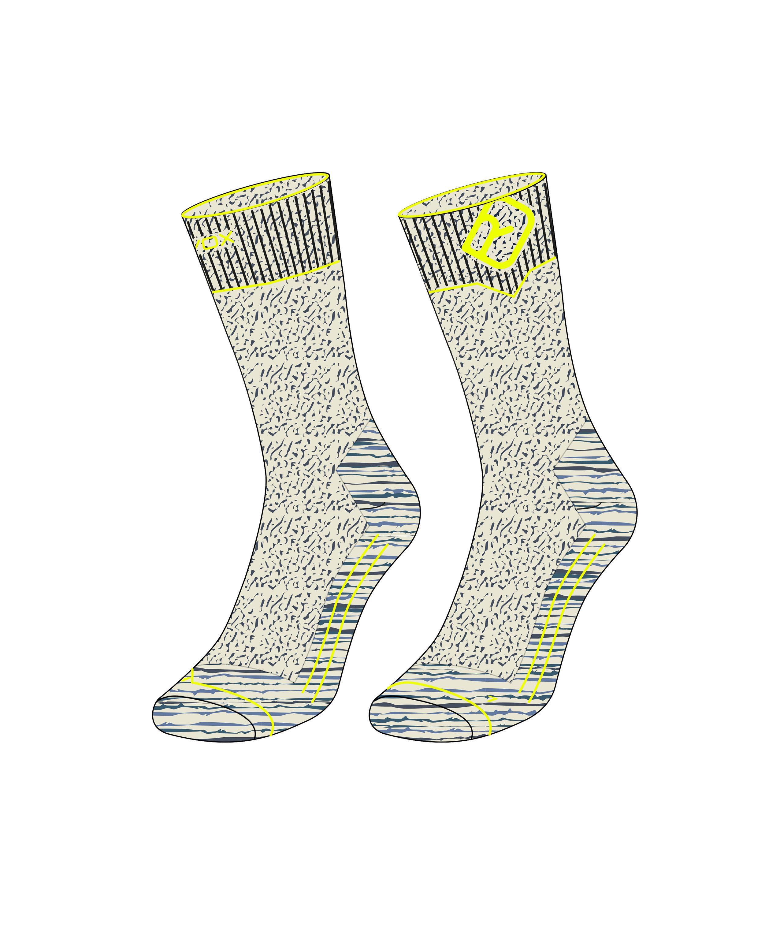 Ortovox Hike Classic Mid Socks Herren Wandersocken grau