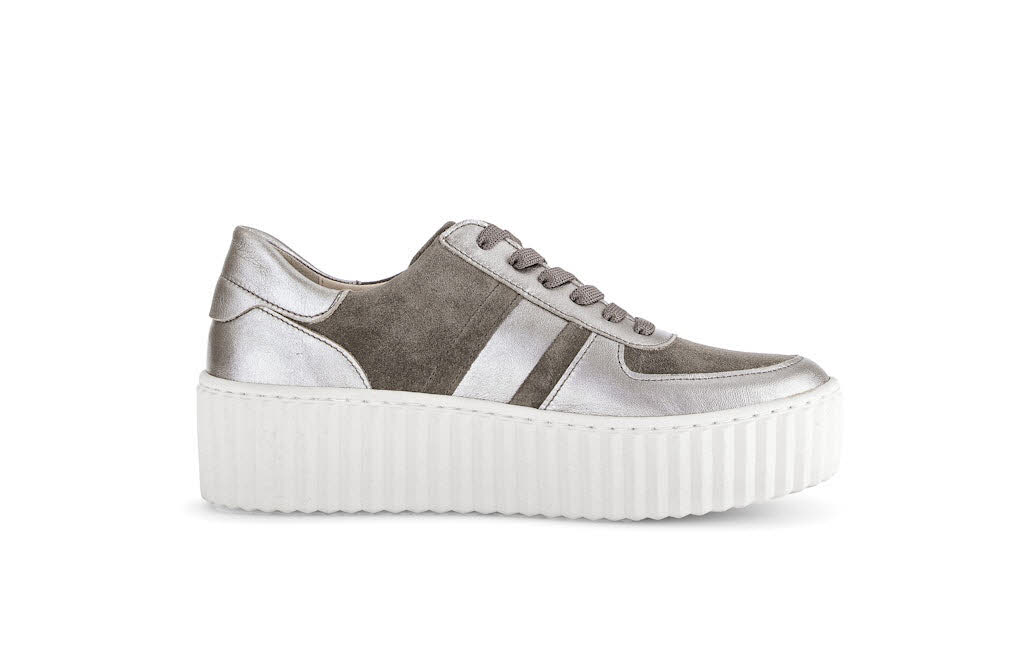 Gabor Damen Sneaker low Schnürschuh grau Bild 4 Gabor Damen Sneaker low Schnürschuh grau